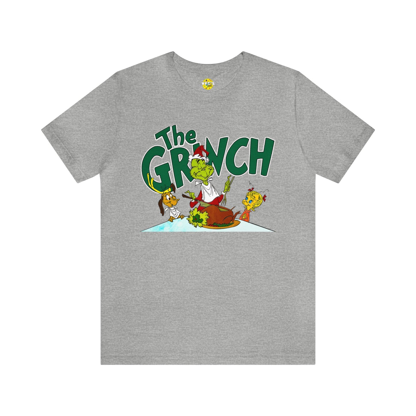 The Grinch cartoon tshirt - The Grinch Christmas table tshirt - Holiday Grinch Christmas table tshirt - Christmas Grinch dinner tshirt