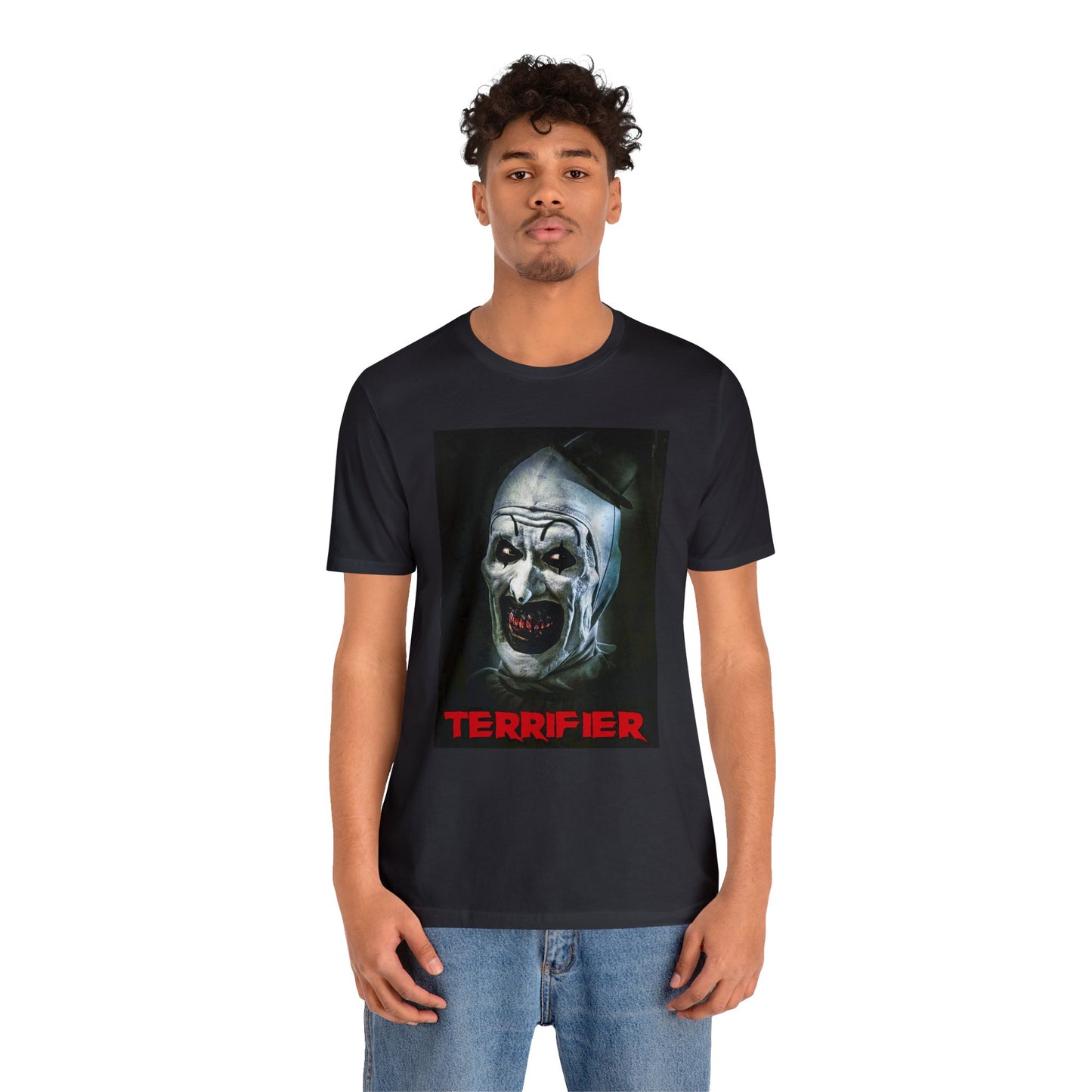 Halloween Terrifier Short Sleeve T-Shirt - Art the Clown Tee - Horror Movie Shirt