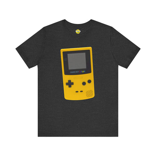 Handheld Video Game Color Nostalgia Short Sleeved T-shirt - Retro Gaming Vibes