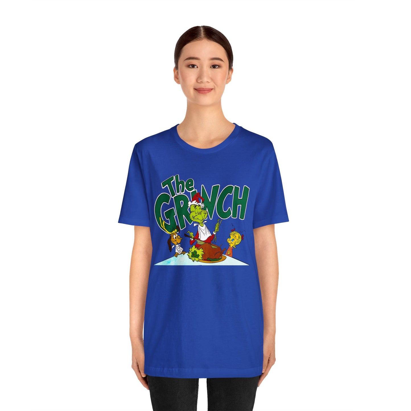 The Grinch cartoon tshirt - The Grinch Christmas table tshirt - Holiday Grinch Christmas table tshirt - Christmas Grinch dinner tshirt