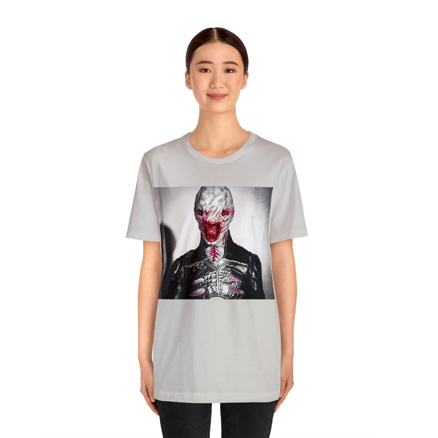 Halloween Chatterer Hellraiser Short Sleeve T-Shirt - Clive Barker Horror Movie Tee, Cenobite Art Shirt