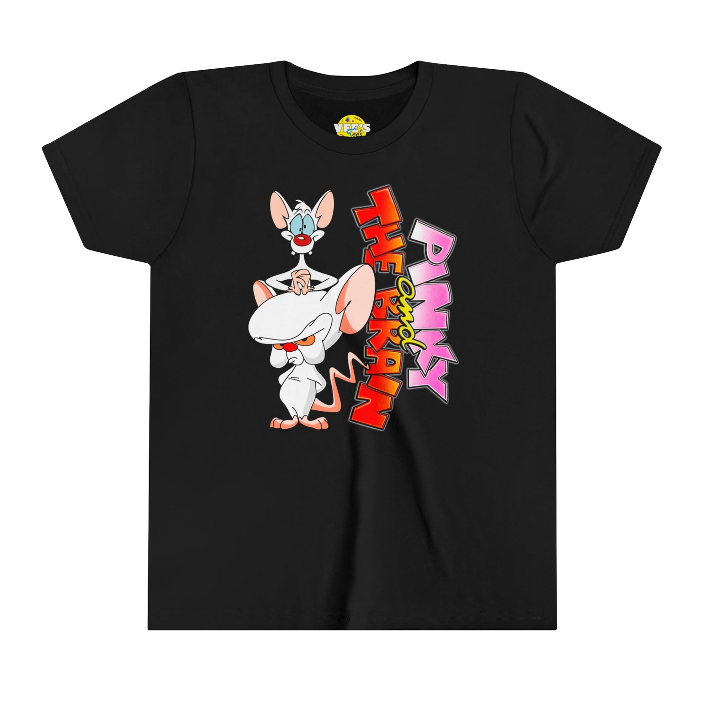 Pinky and the Brain Kids Graphic TShirt, Bella Canvas 3001Y, 90s Nostalgia Youth Tee