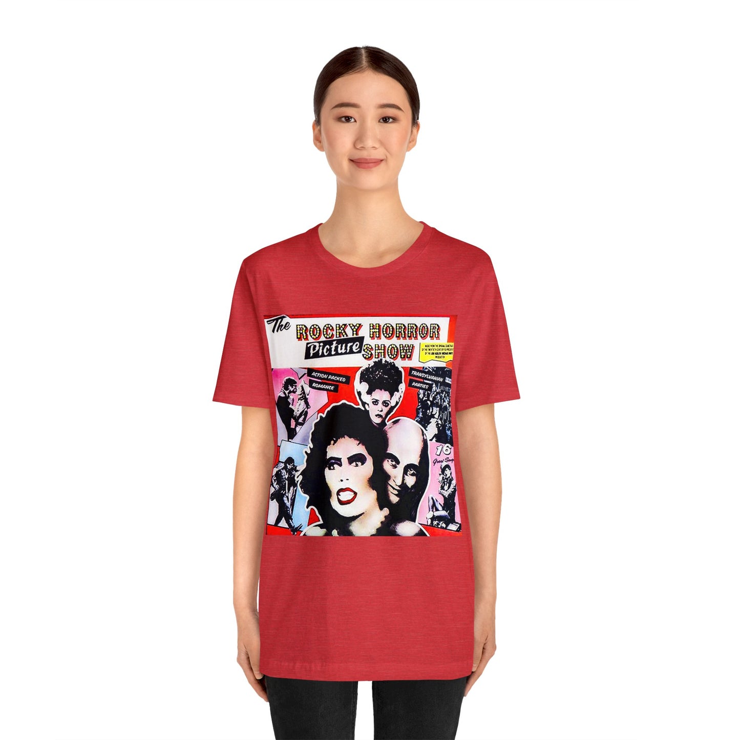 Halloween Rocky Horror Picture Show Album Cover Short Sleeve T-Shirt - Classic Musical Tee - Cult Film Shirt - Time Warp Fan Gift