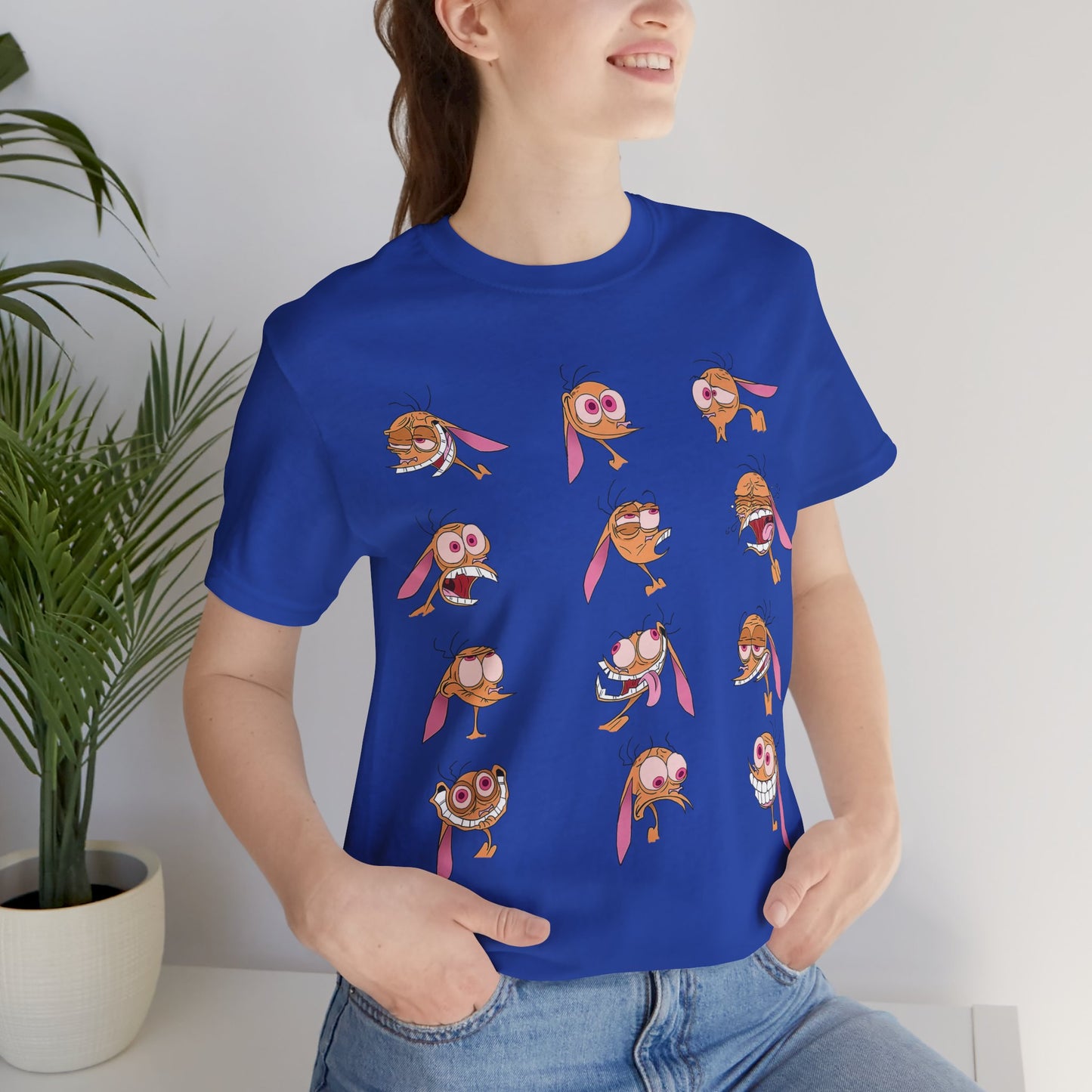 Ren's Expressions - Ren Hoek Faces Short Sleeve T-Shirt - Ren and Stimpy Cartoon