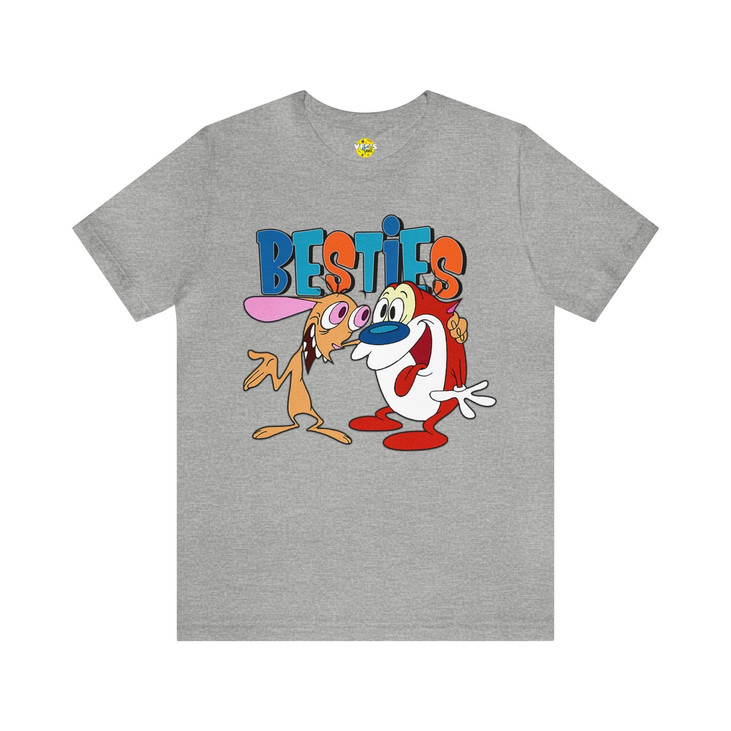 Ren & Stimpy Besties Short Sleeve T-shirt - 90s Cartoon Retro TV Show