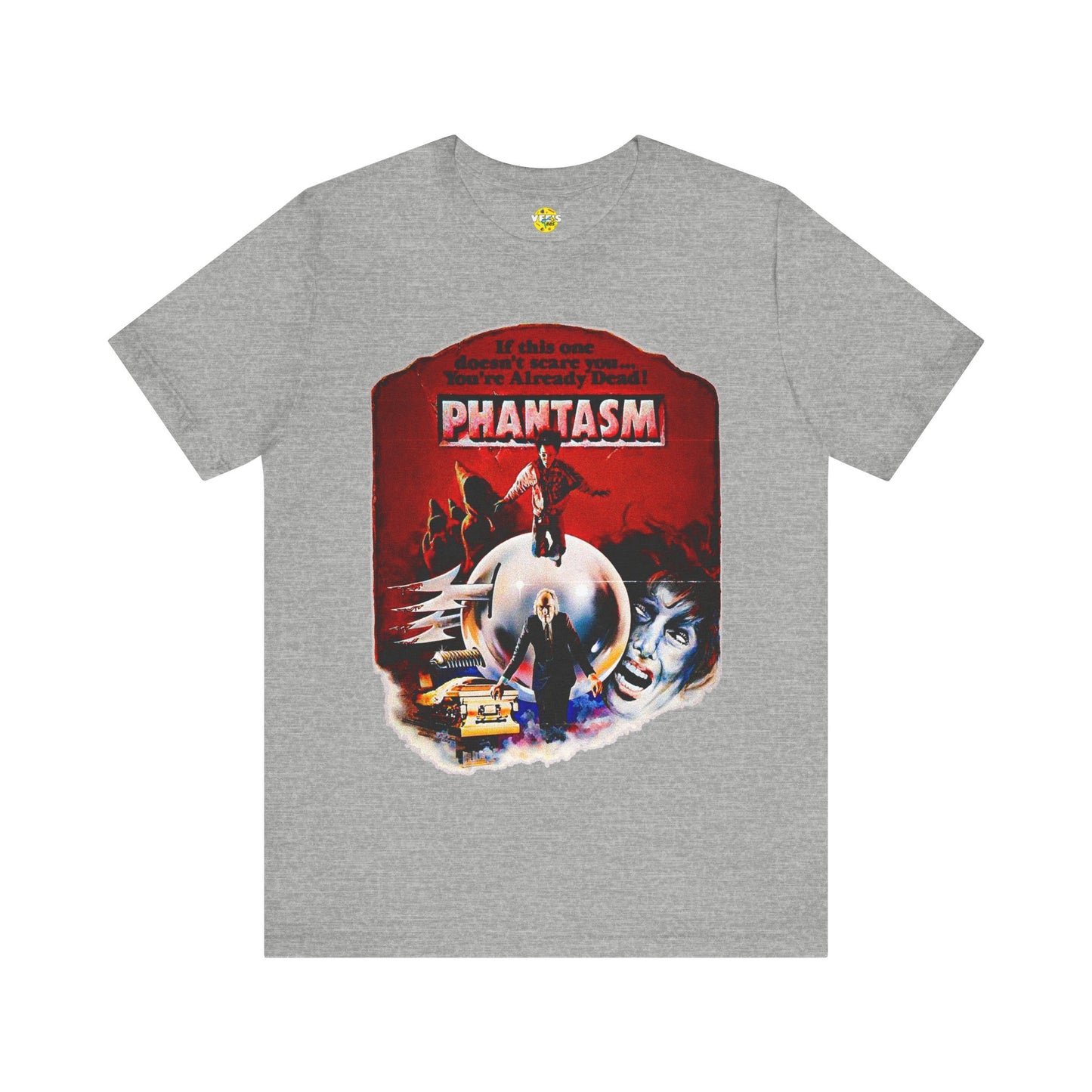 Halloween Phantasm Classic Horror Movie Poster Short Sleeve Unisex Tee | Cult Horror Film Tee