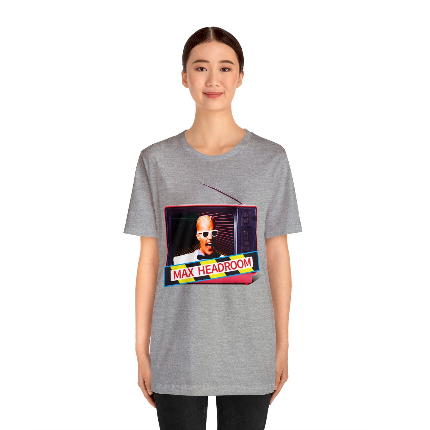 Max Headroom Retro TV Vibes Short Sleeve T-Shirt - Vintage Cyberpunk Tee