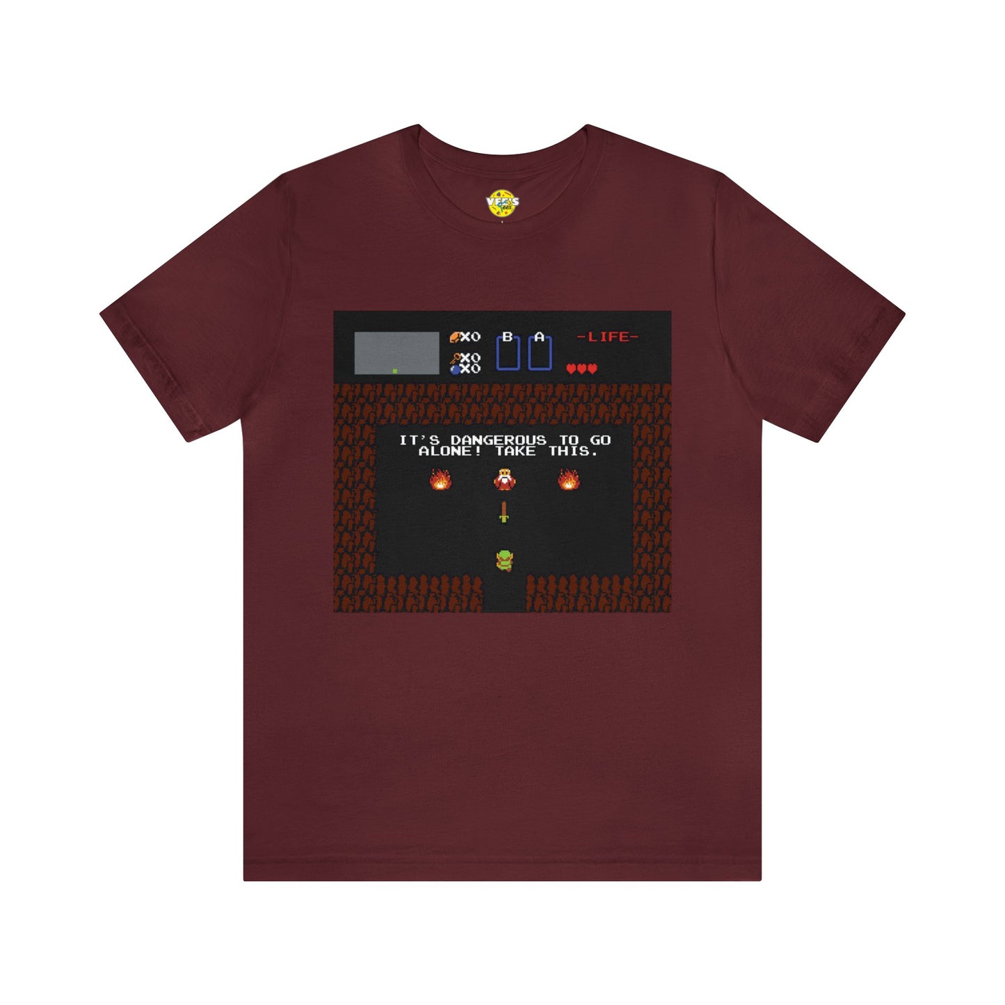 Link Cave Entrance Short Sleeve T-Shirt - Retro Gaming Nostalgic Tee