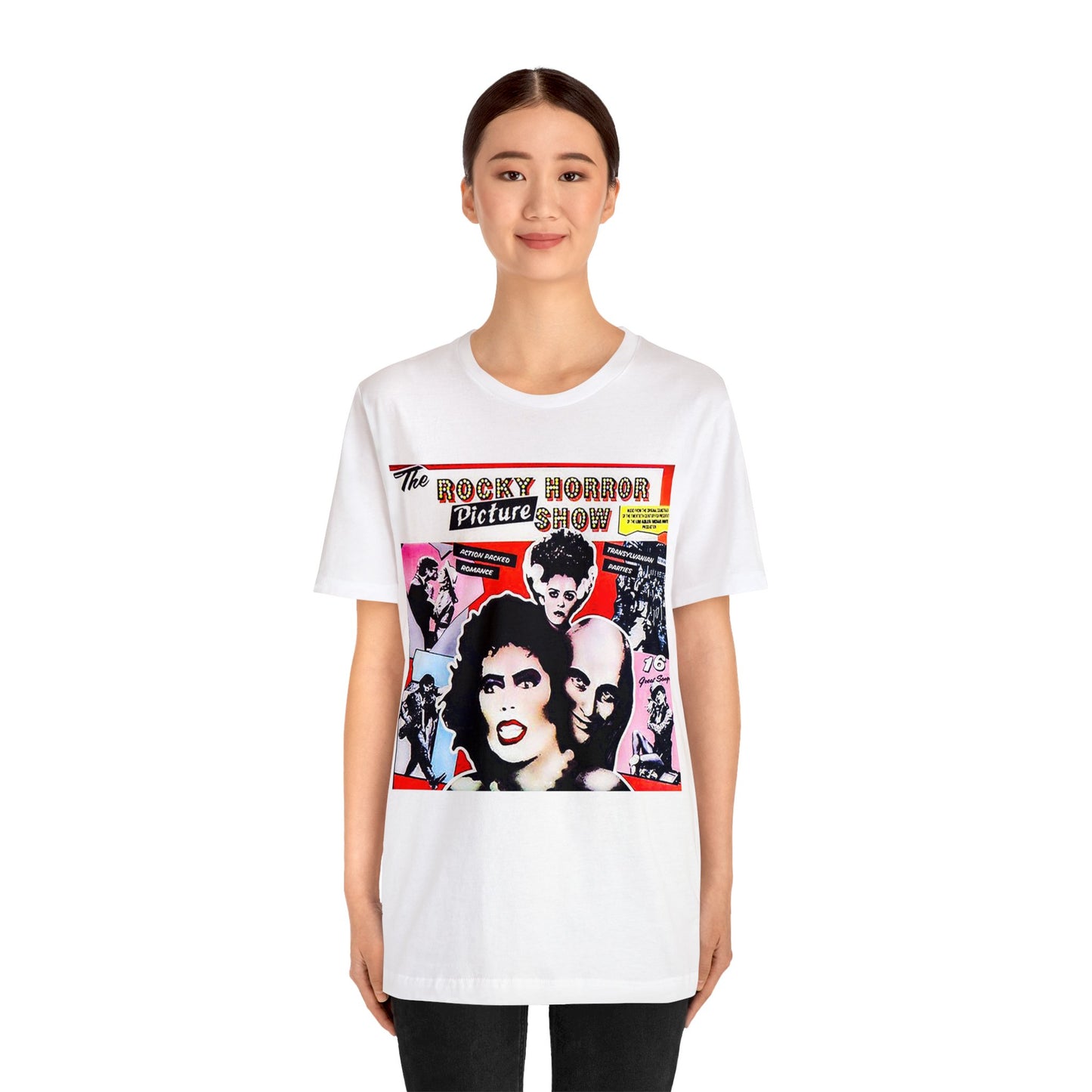 Halloween Rocky Horror Picture Show Album Cover Short Sleeve T-Shirt - Classic Musical Tee - Cult Film Shirt - Time Warp Fan Gift