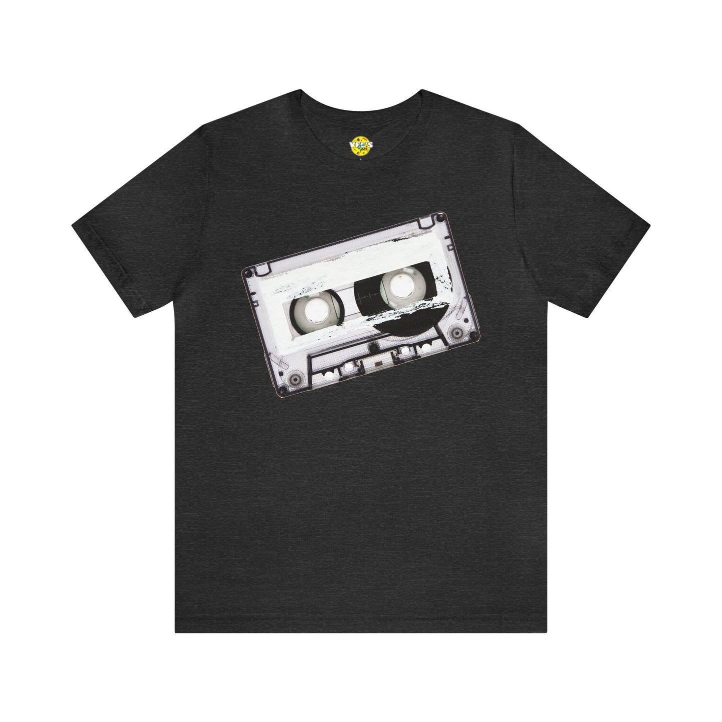 Retro Cassette Tape Short Sleeve T-Shirt - Vintage Music Lover Tee, 80s Nostalgia Graphic Shirt