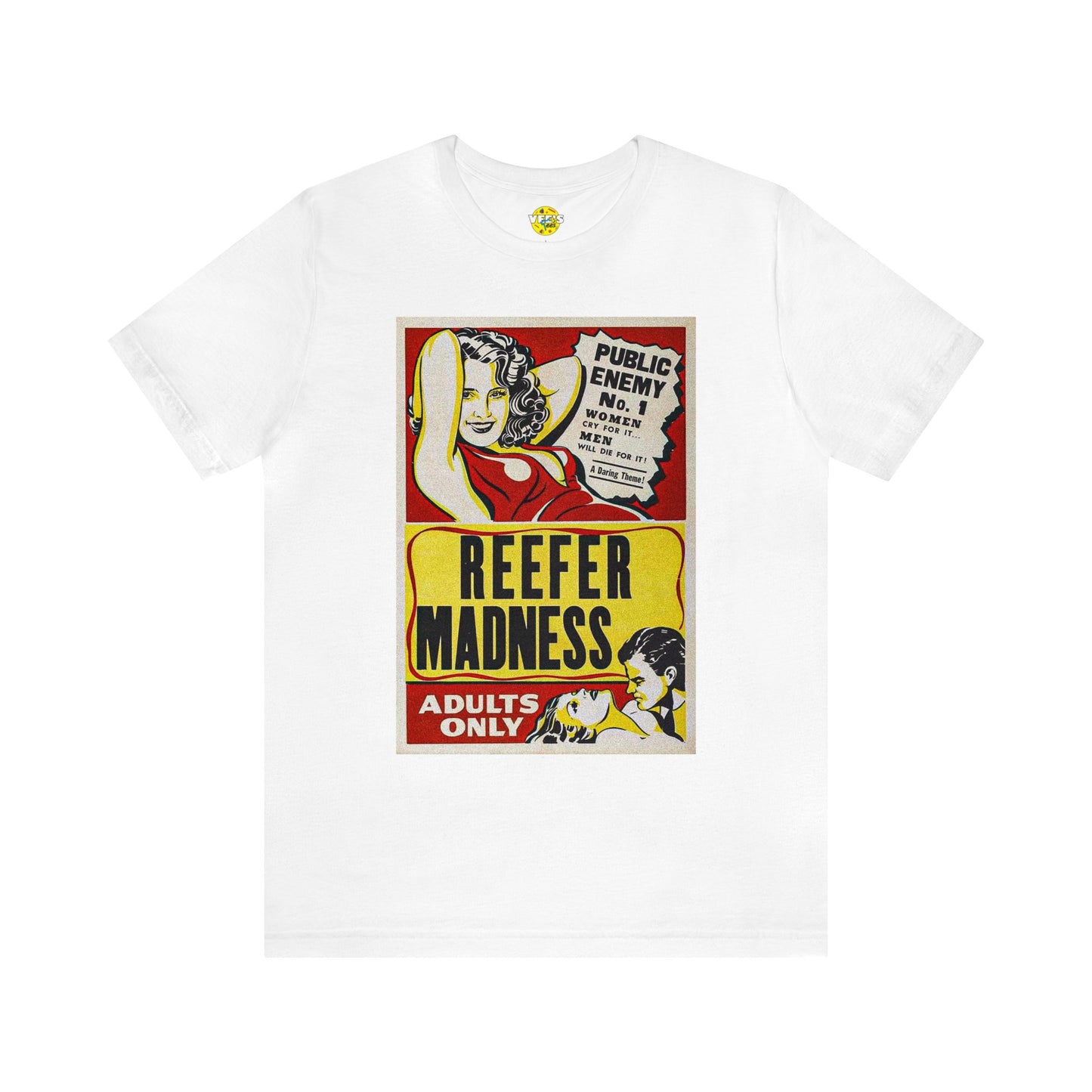 Reefer Madness Movie Poster Short Sleeve T-Shirt - Vintage Stoner Cult Classic Tee