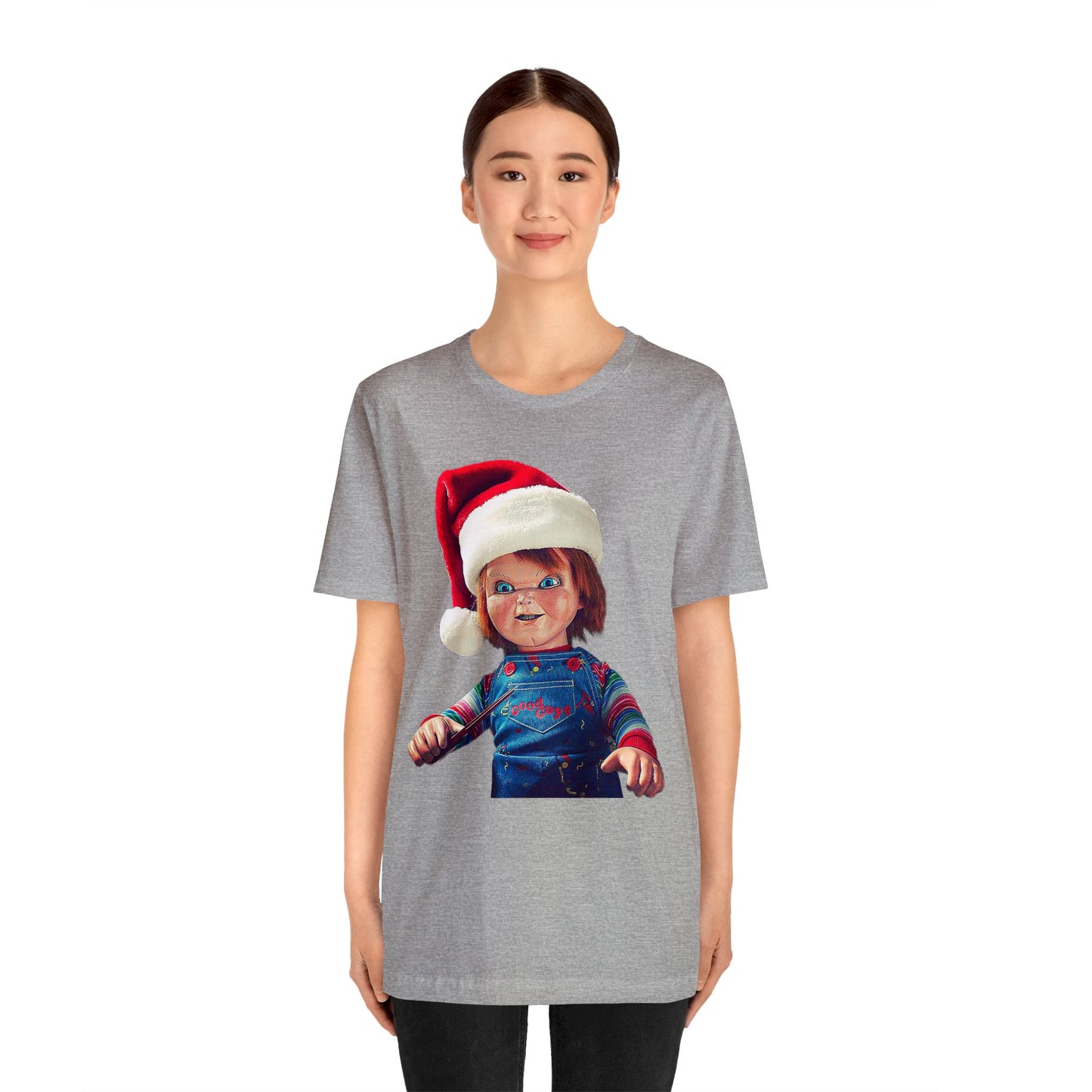 Yuletide Chucky Holiday Short Sleeve T-Shirt - Festive Horror Christmas Tee