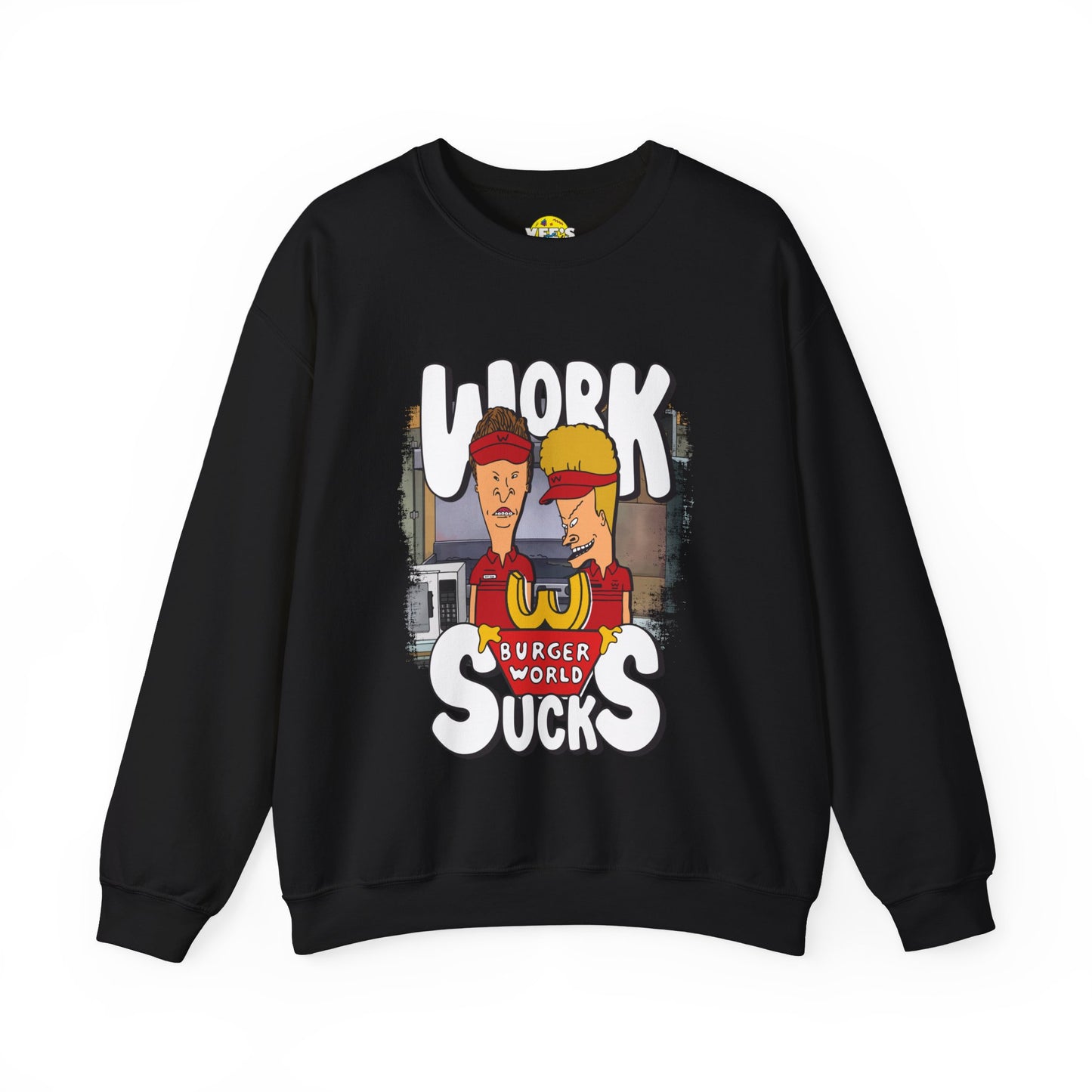 Beavis and Butt-Head Work Sucks Sweatshirt - 90s Nostalgia