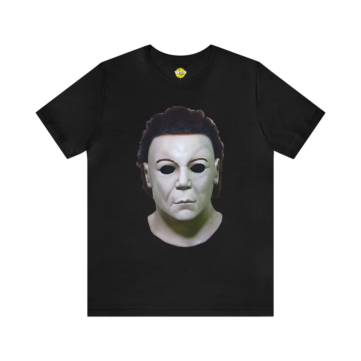 Halloween Michael Myers' Mask Halloween Short Sleeve T-Shirt - Horror Icon Tee, Classic Movie Graphic Shirt