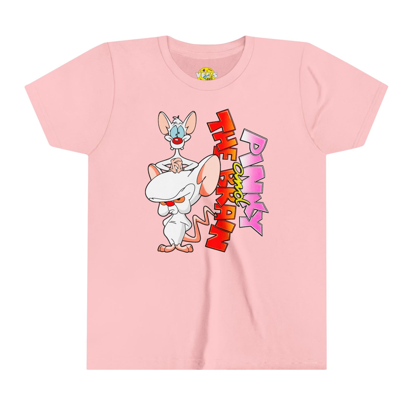 Pinky and the Brain Kids Graphic TShirt, Bella Canvas 3001Y, 90s Nostalgia Youth Tee