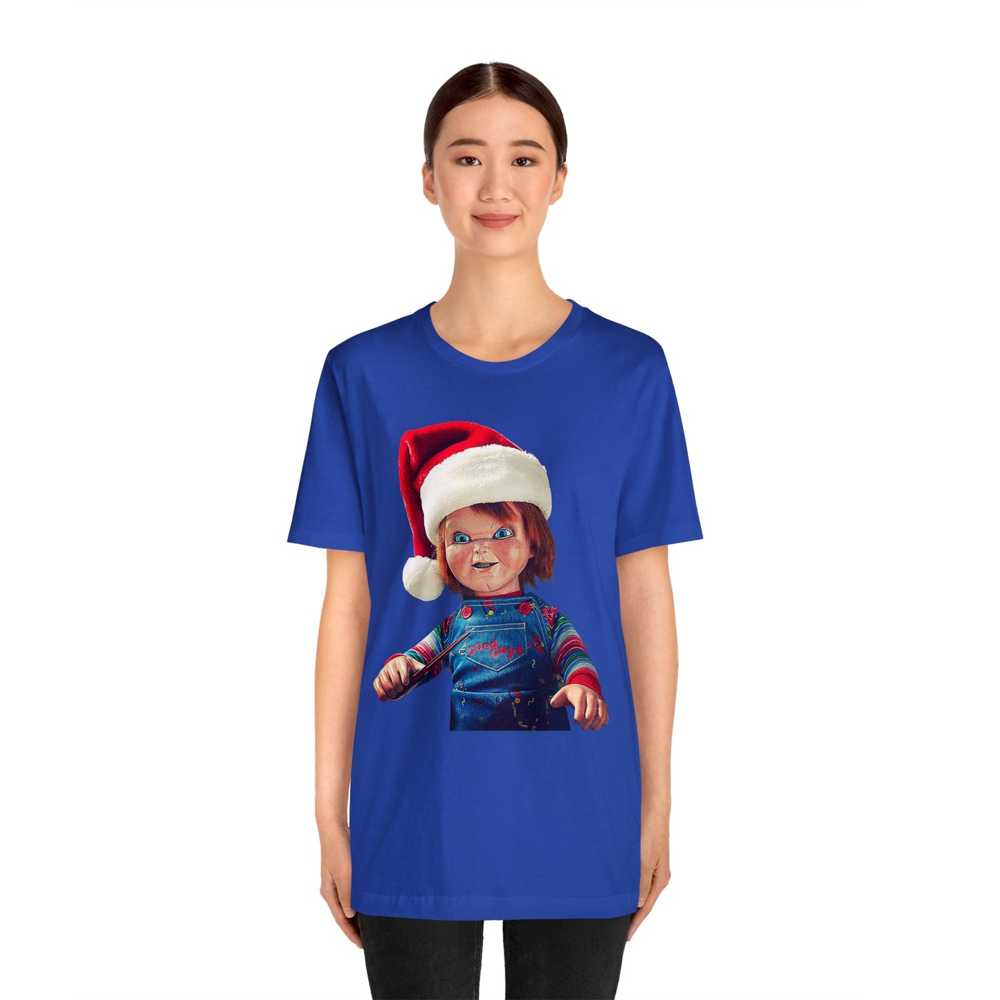 Yuletide Chucky Holiday Short Sleeve T-Shirt - Festive Horror Christmas Tee