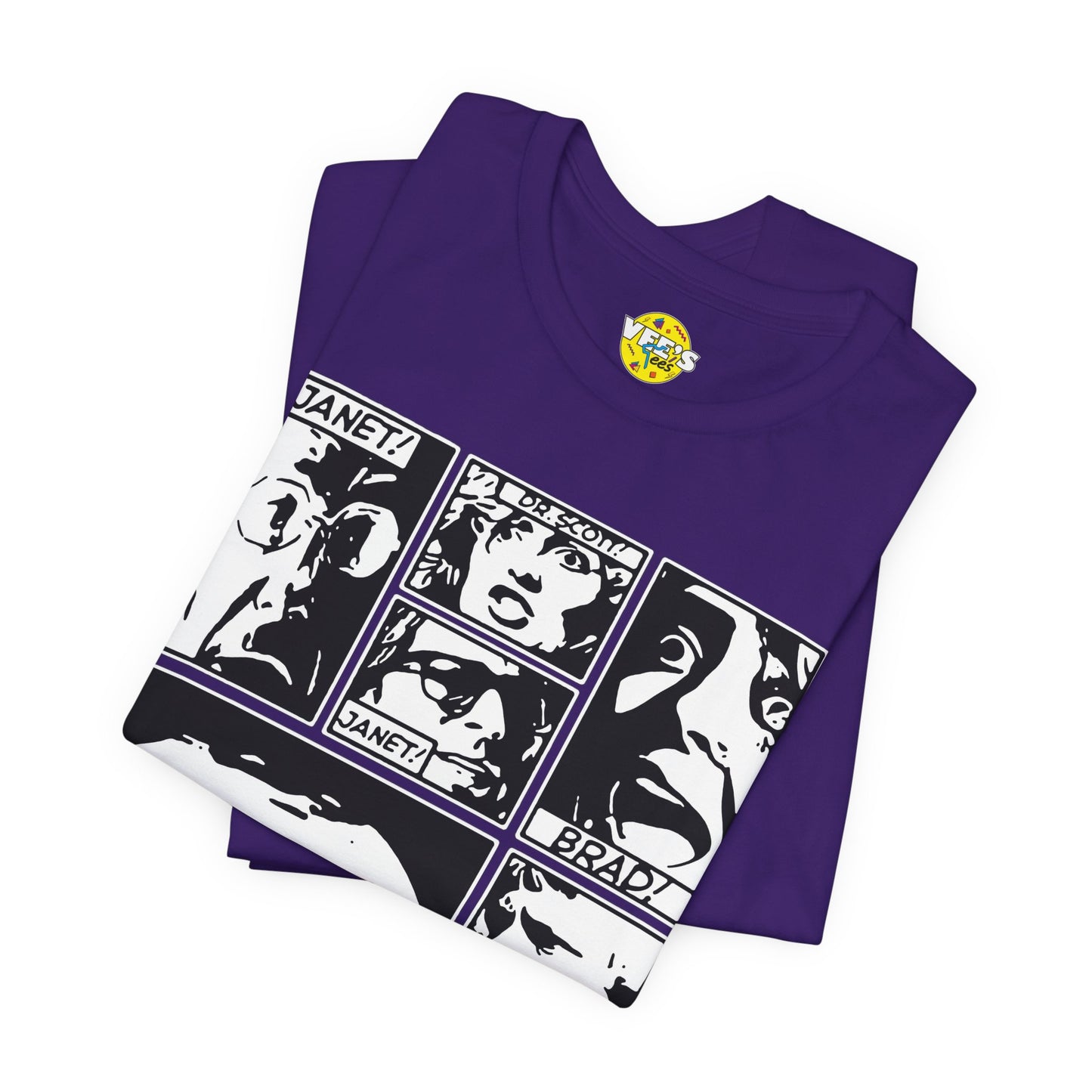 Halloween Rocky Horror Picture Show Cast Comic Book Short Sleeve T-Shirt
