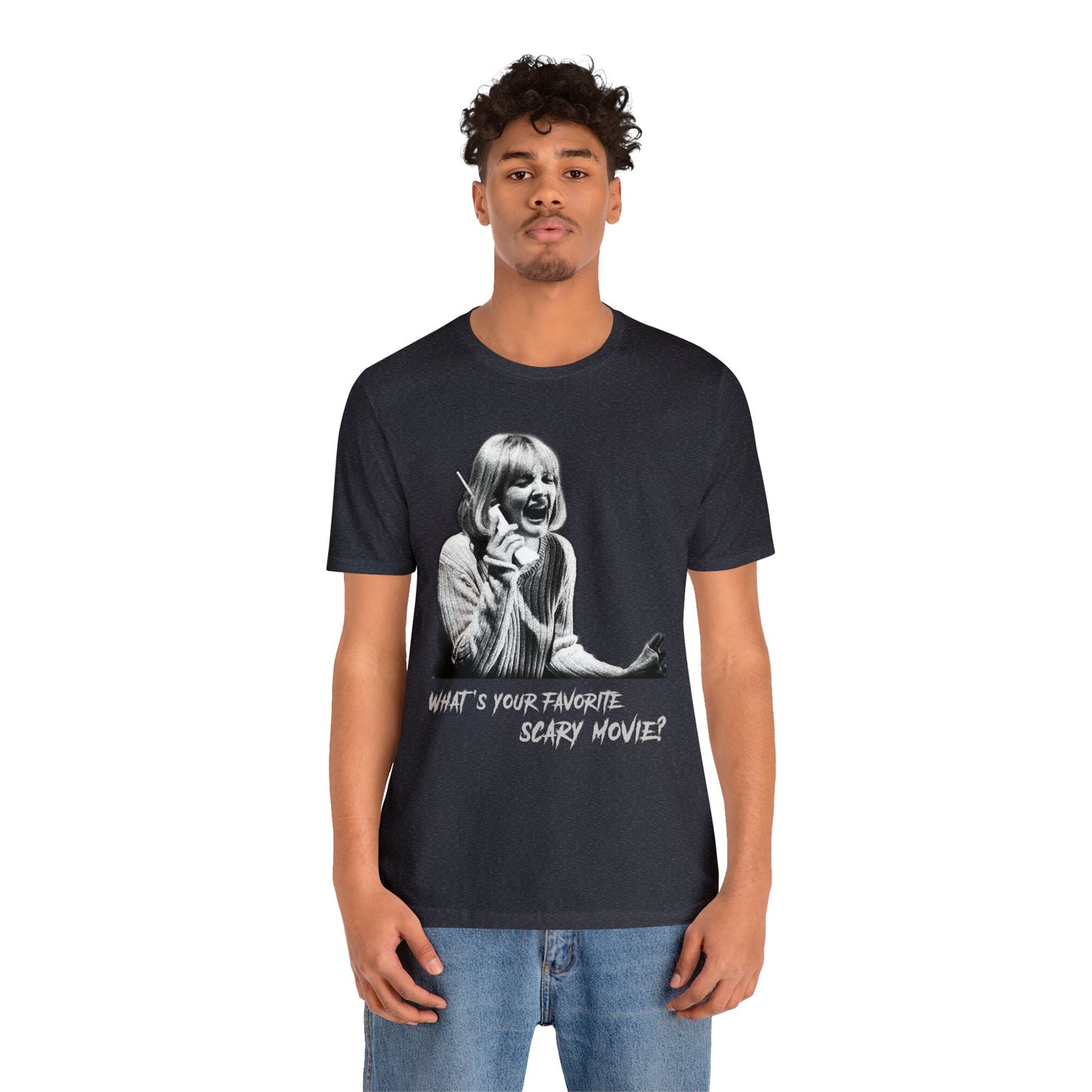 Halloween Casey Becker Scream Movie Short Sleeve T-Shirt - Horror Film Fan Tee, Classic Slasher Icon Shirt