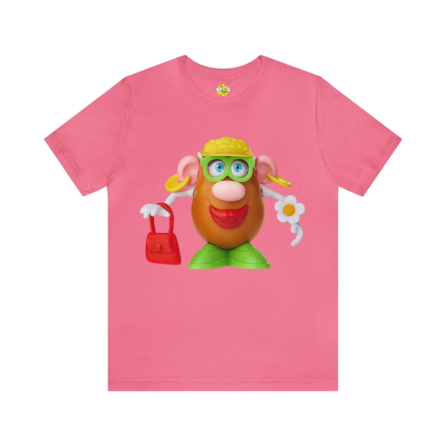 Classic Mrs. Potato Head Retro Tee - Vintage Nostalgic Retro Iconic Childhood Character Shirt - Valentines Day Couple Toy Enthusiast Tshirt