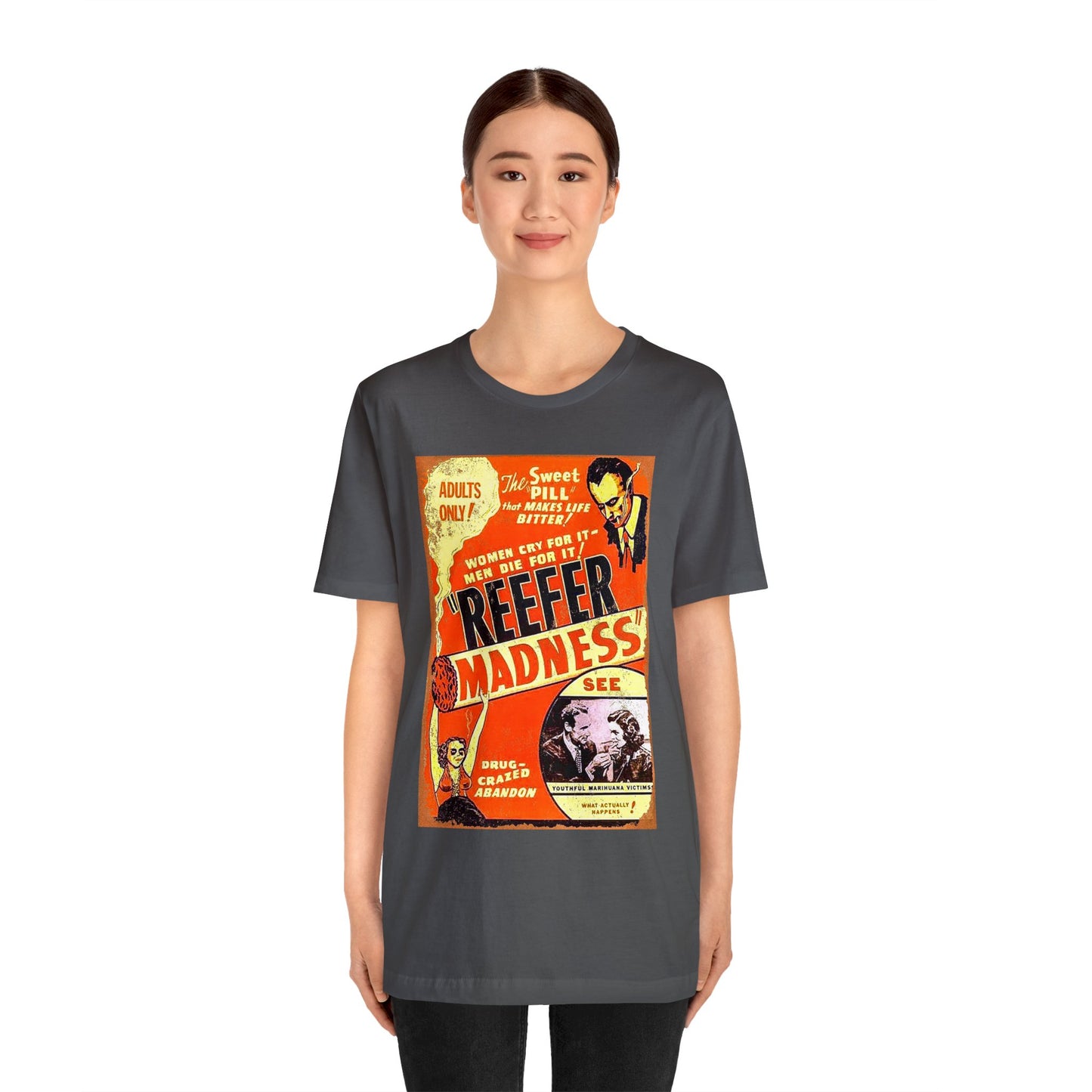 Retro Reefer Madness Movie Poster Short Sleeve T-Shirt - Cult Classic Nostalgia Tee