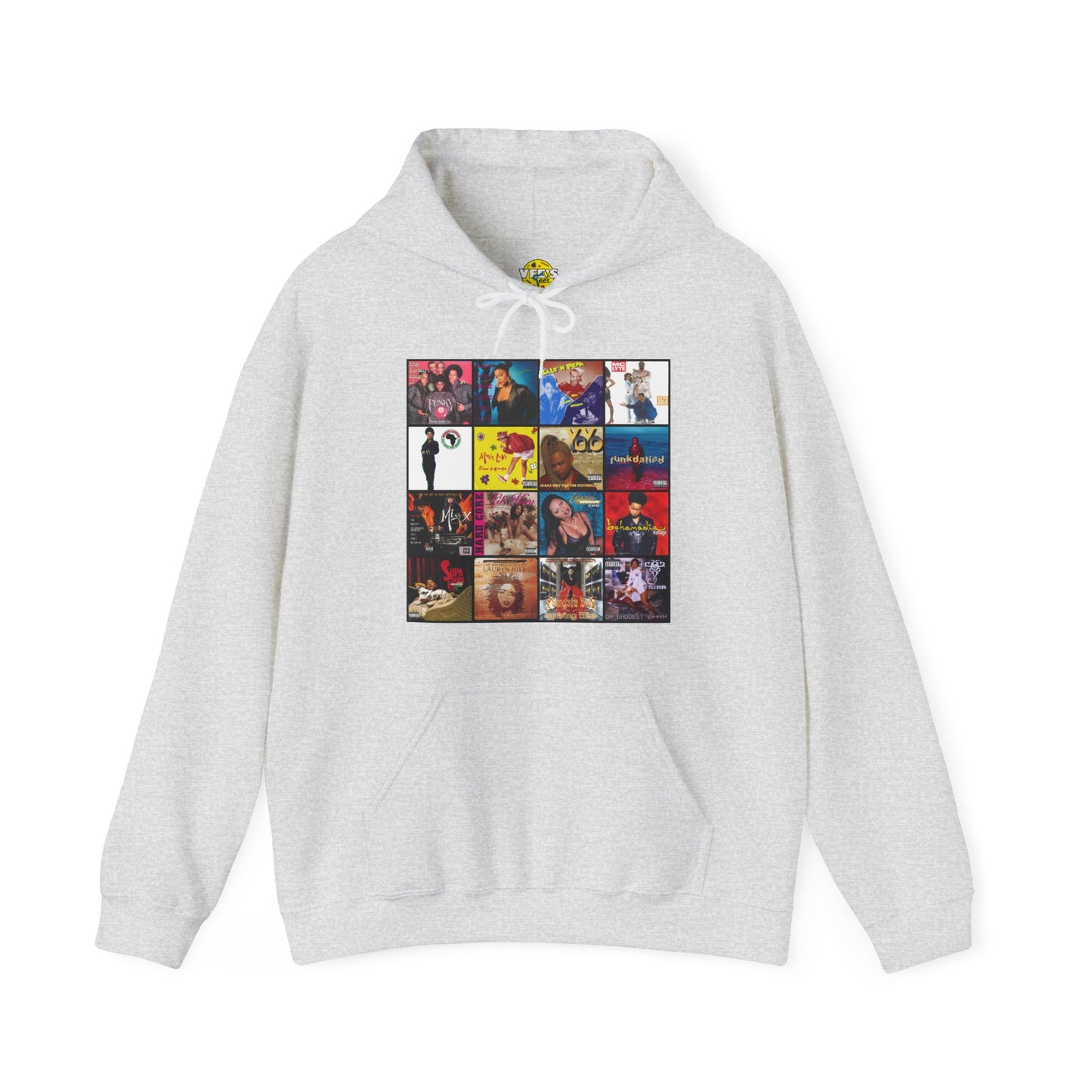 Founding Ladies of Hip Hop Album Cover Collage Hoodie, Vintage Rap Legends Sweatshirt, 80s 90s Hip Hop