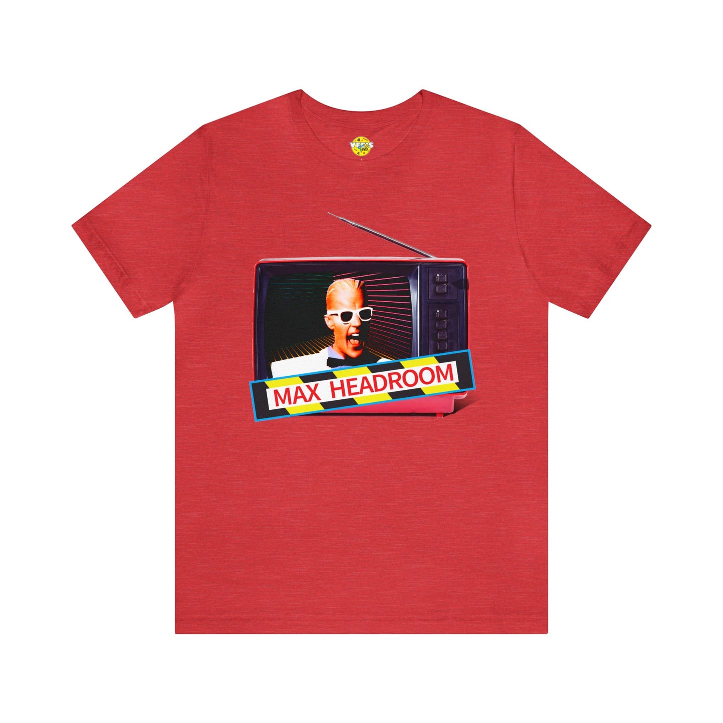 Max Headroom Retro TV Vibes Short Sleeve T-Shirt - Vintage Cyberpunk Tee