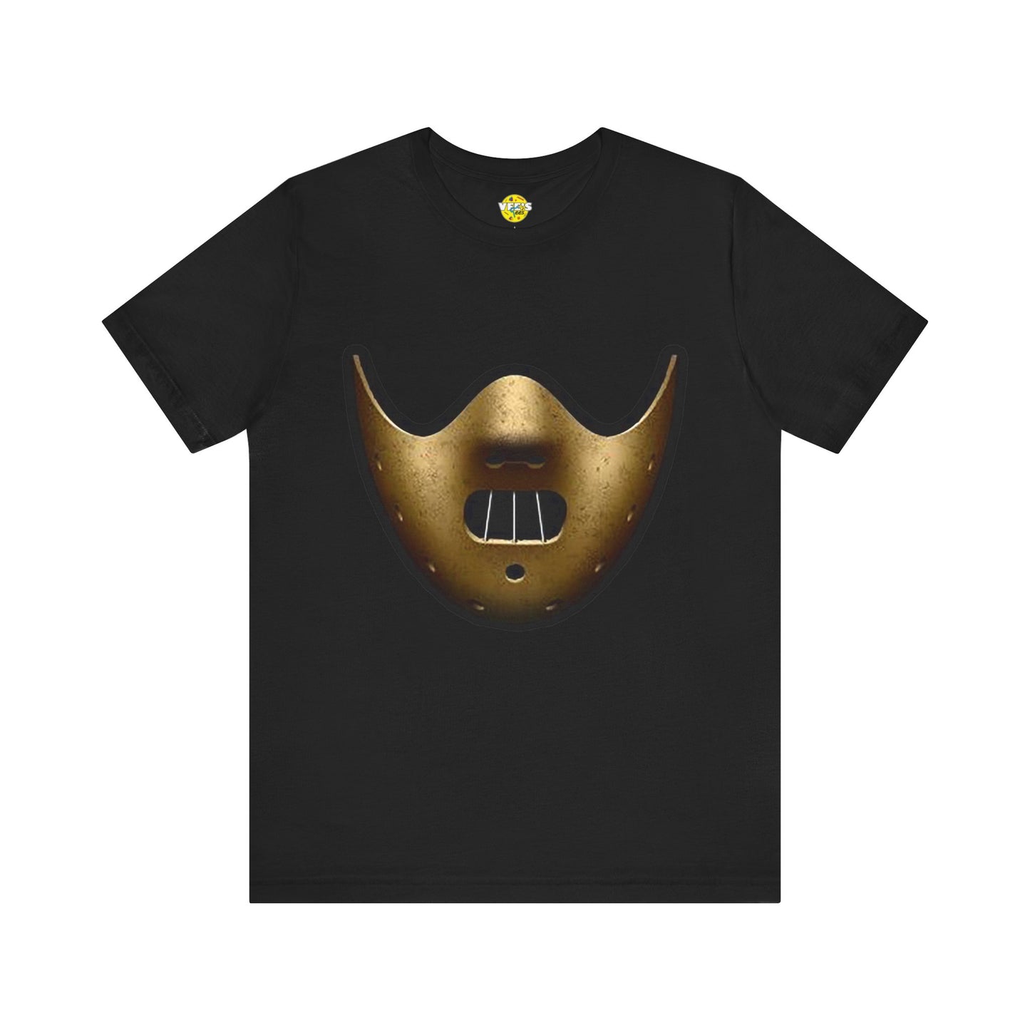 Halloween Hannibal Lecter Mask Short Sleeve T-Shirt - Silence of the Lambs Tee