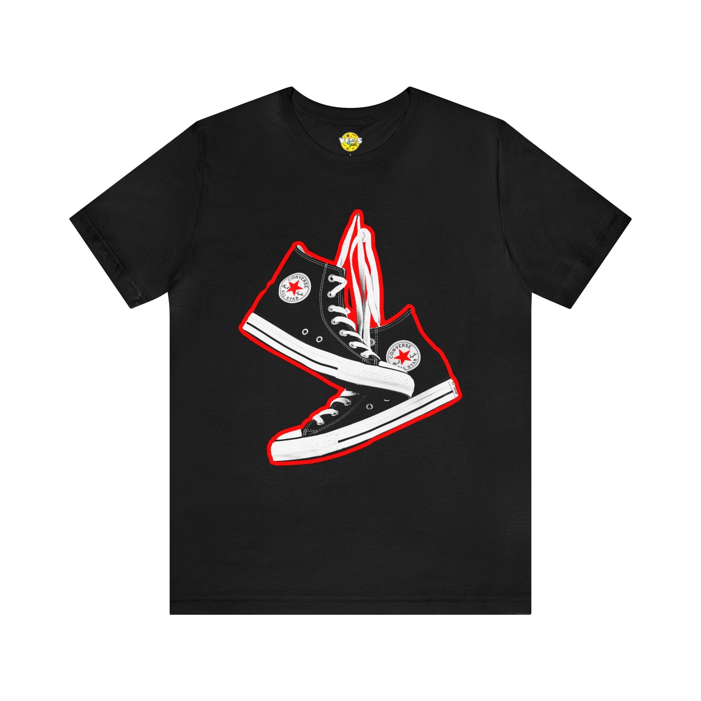 Black Sneakers tshirt - 90s Sneakers tshirt - converse chuck taylor all stars tshirt - High Top Chuck Taylor All Stars Tshirt