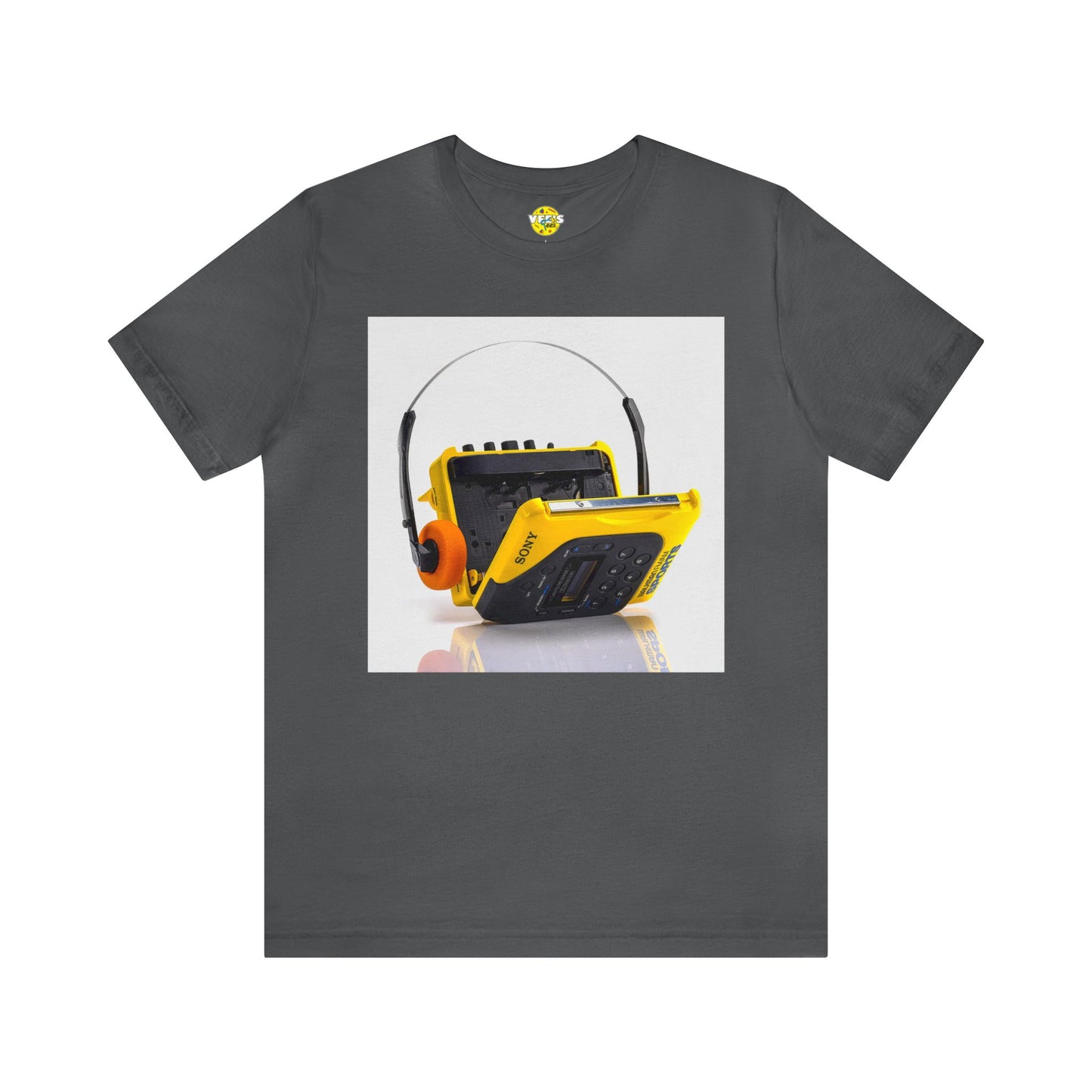 Retro Sony Walkman Cassette Player Short Sleeve T-Shirt - Vintage Music Tee