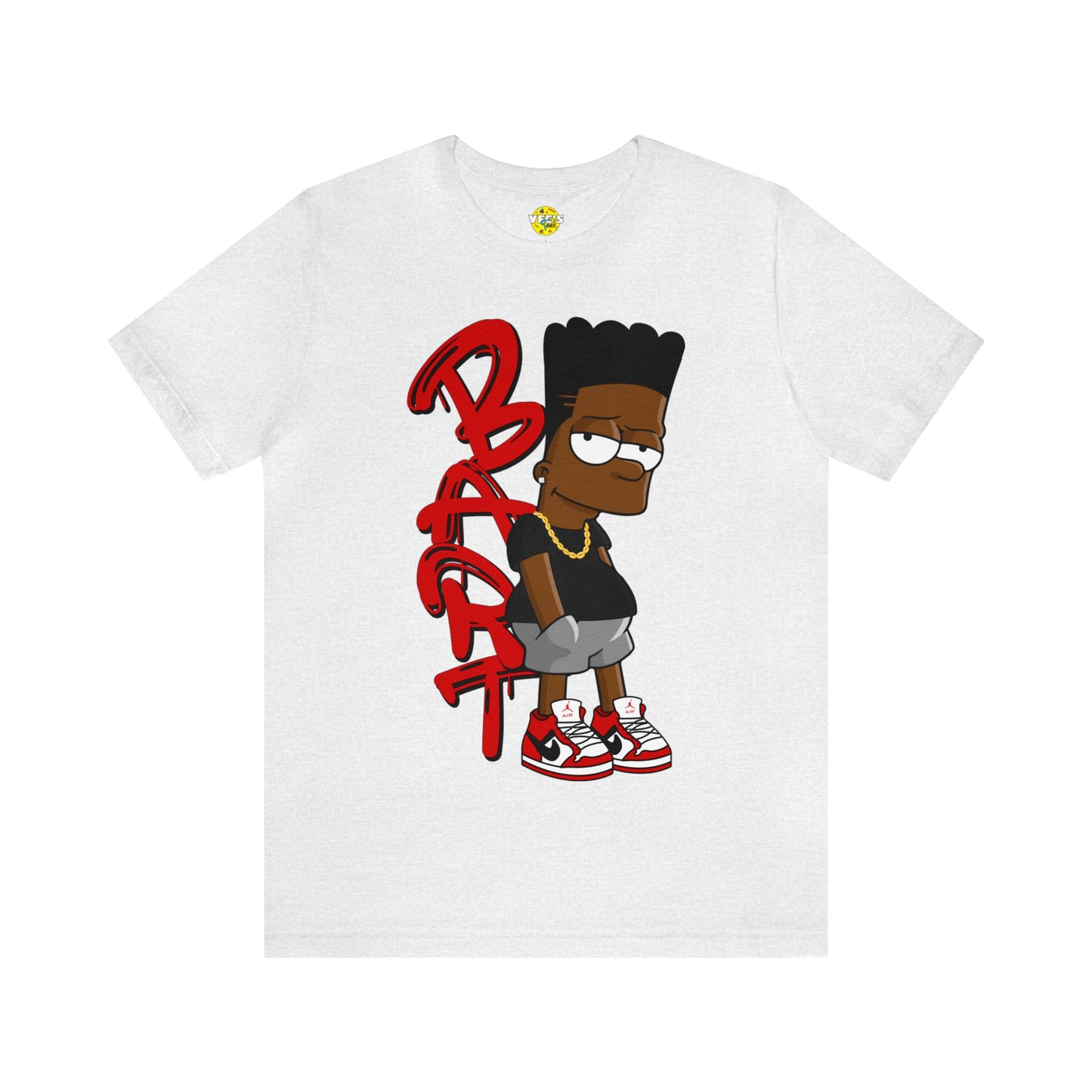 Black Bart Simpson TShirt - Red, Urban Streetwear, Vintage Cartoon Shirt, Hip Hop Inspired Tee