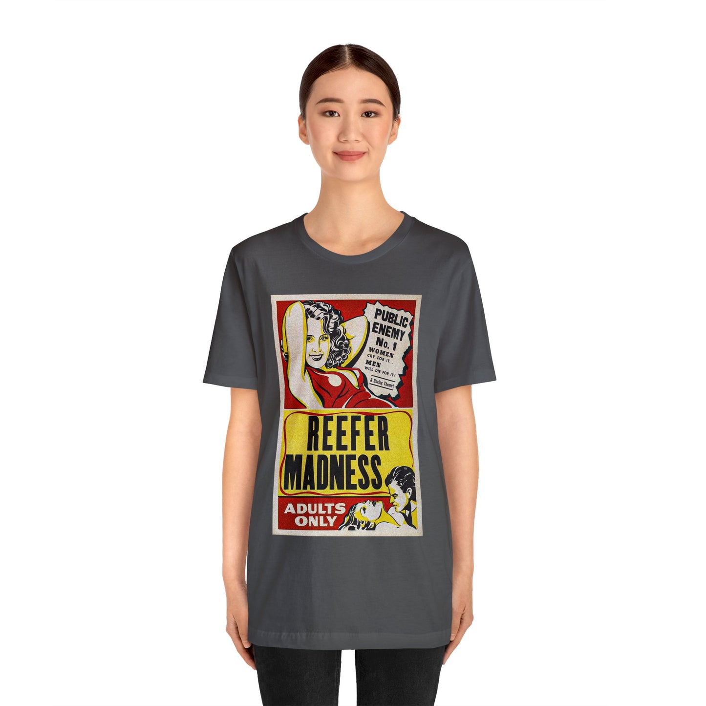 Reefer Madness Movie Poster Short Sleeve T-Shirt - Vintage Stoner Cult Classic Tee