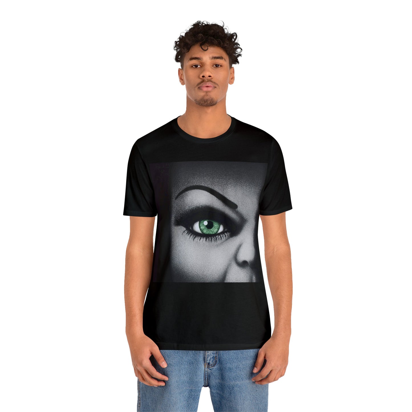 Halloween Bride of Chucky - Tiffany's Face Closeup Short Sleeve T-Shirt - Horror Icon Tee, Classic Movie Graphic Shirt