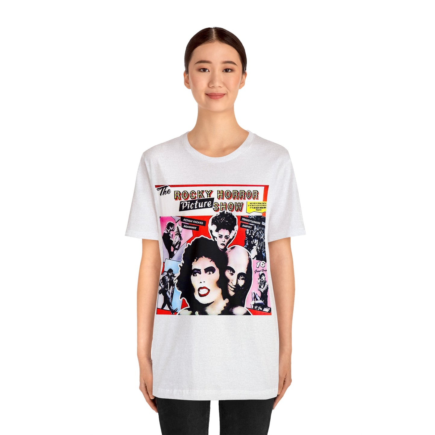 Halloween Rocky Horror Picture Show Album Cover Short Sleeve T-Shirt - Classic Musical Tee - Cult Film Shirt - Time Warp Fan Gift