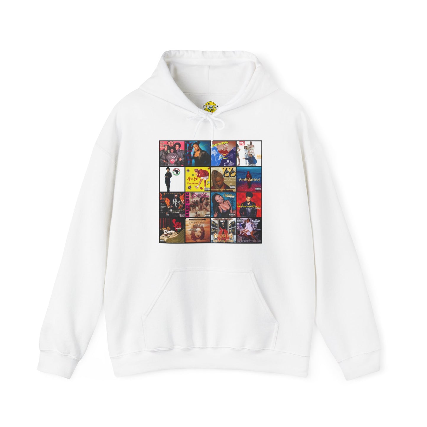 Founding Ladies of Hip Hop Album Cover Collage Hoodie, Vintage Rap Legends Sweatshirt, 80s 90s Hip Hop