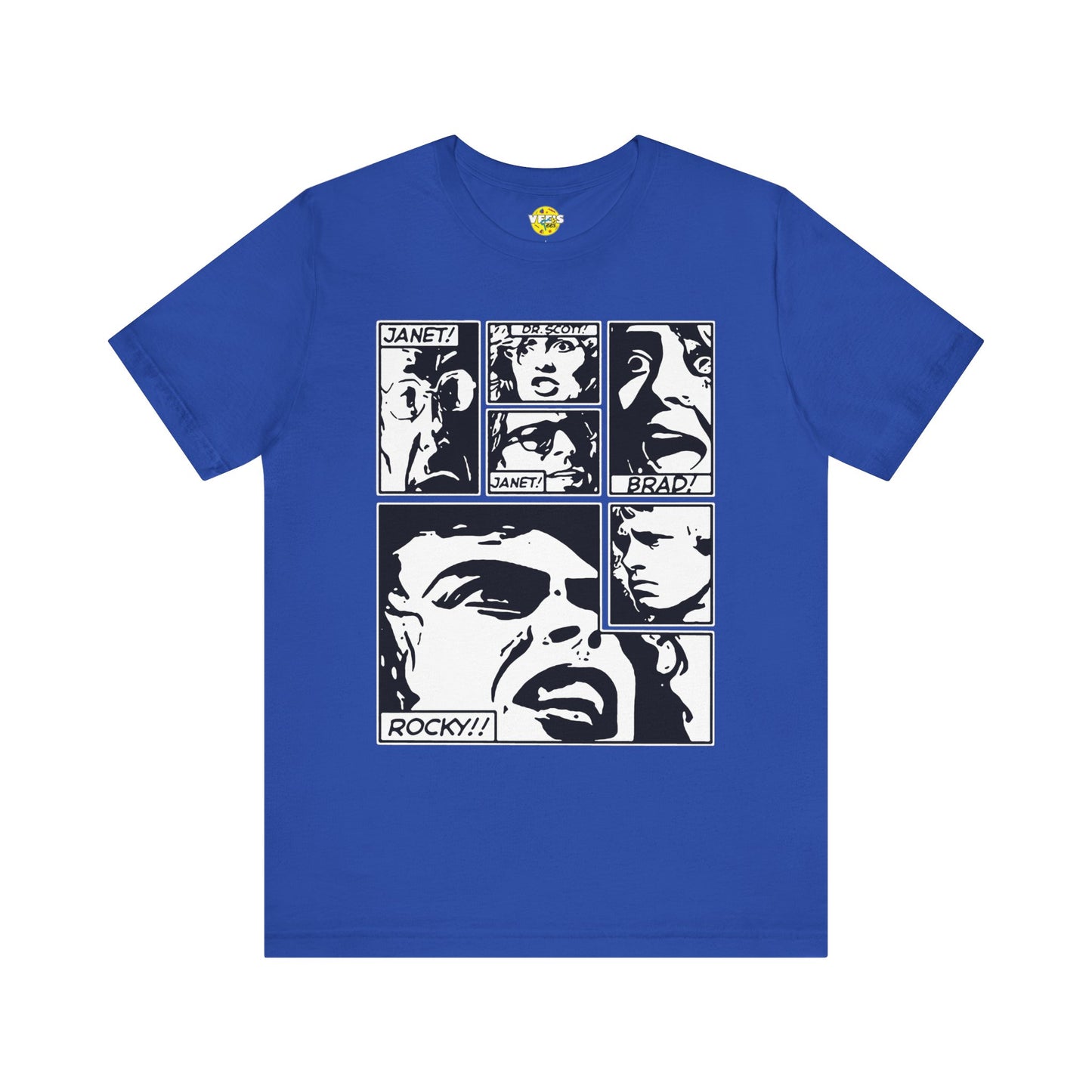 Halloween Rocky Horror Picture Show Cast Comic Book Short Sleeve T-Shirt