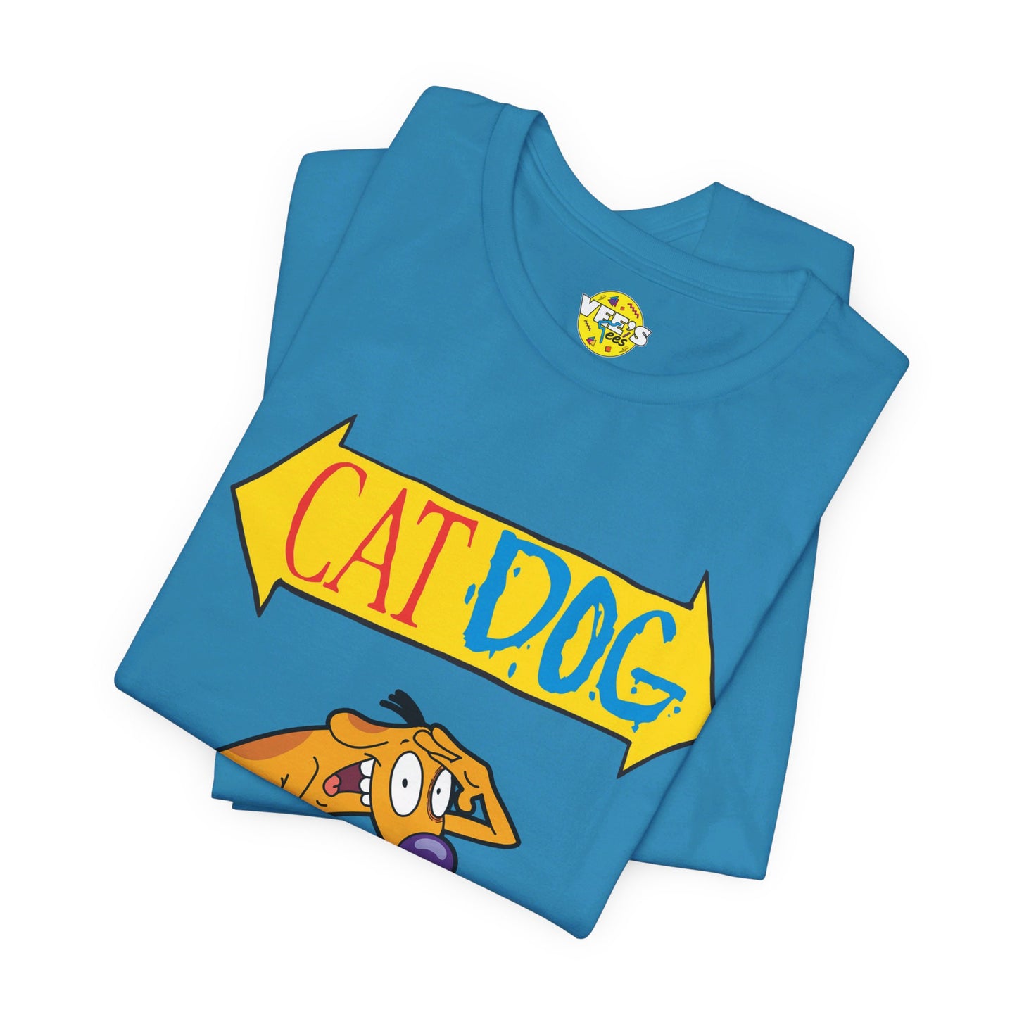 CatDog Retro Cartoon Short Sleeve T-Shirt - '90s Nick Nostalgia Tee