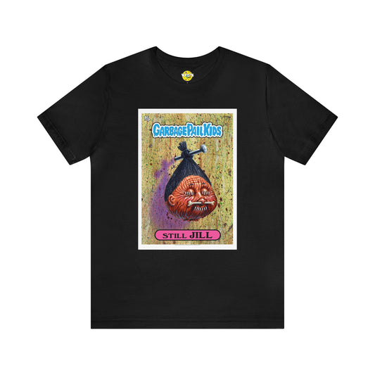 Halloween Garbage Pail Kids Still Jill Short Sleeve T-Shirt - Retro Sticker Art Tee, Vintage 80s Graphic Shirt