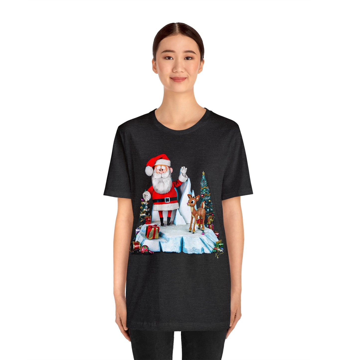 Christmas Cartoon Tshirt - Rudolph Christmas Shirt - Rudolph Santa Tshirt - Christmas Movie Shirt - Rudolph the Red Nosed Reindeer Tshirt