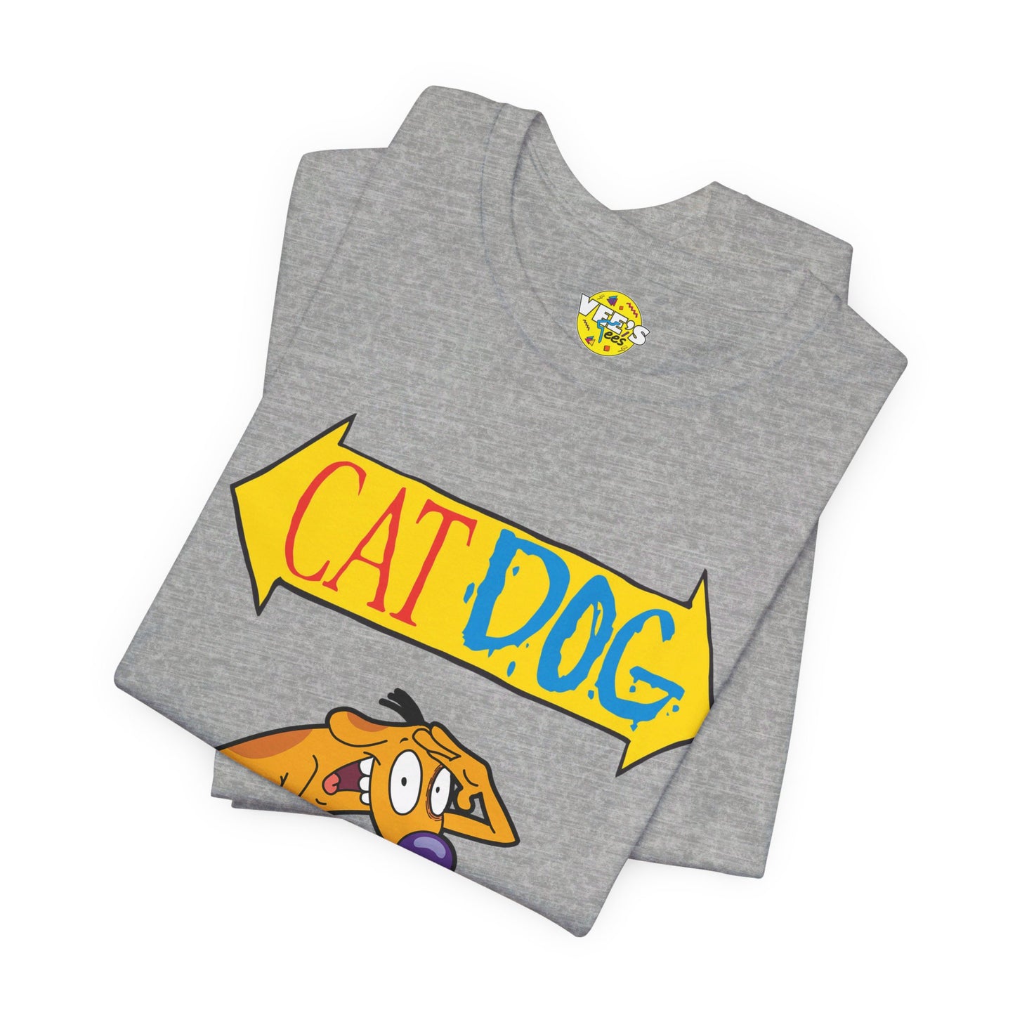 CatDog Retro Cartoon Short Sleeve T-Shirt - '90s Nick Nostalgia Tee