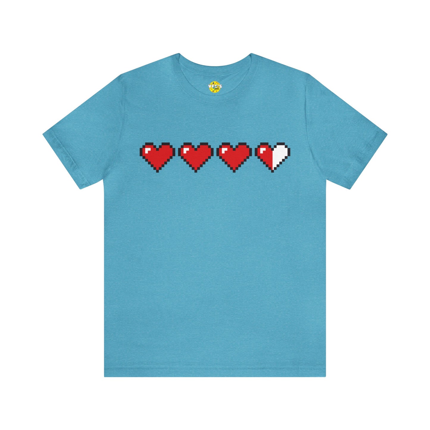 Retro Video game tshirt - Retro Arcade game shirt - Classic Retro Gamer tee - Gamer Heart Container tshirt - Pixelated Hearts tee