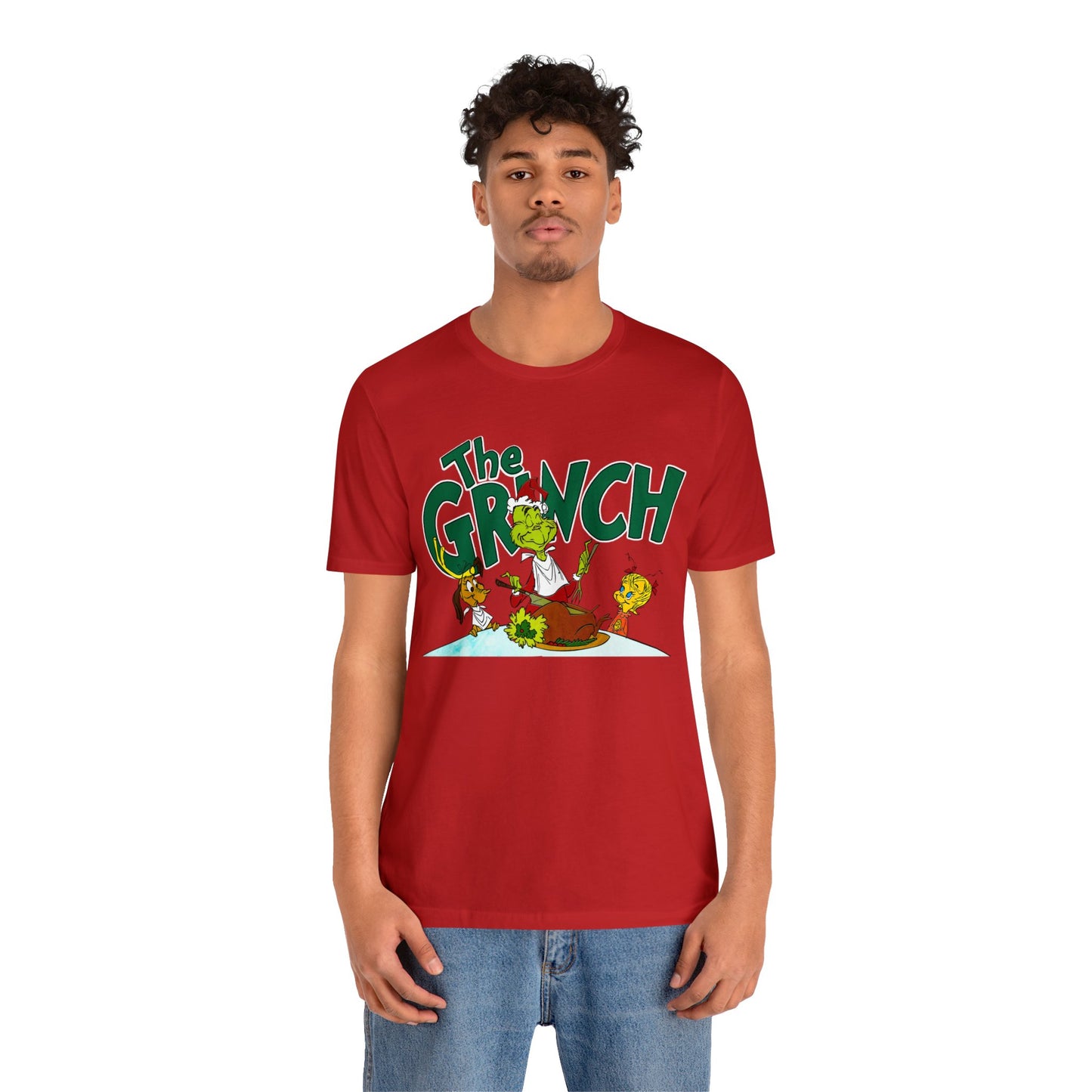 The Grinch cartoon tshirt - The Grinch Christmas table tshirt - Holiday Grinch Christmas table tshirt - Christmas Grinch dinner tshirt