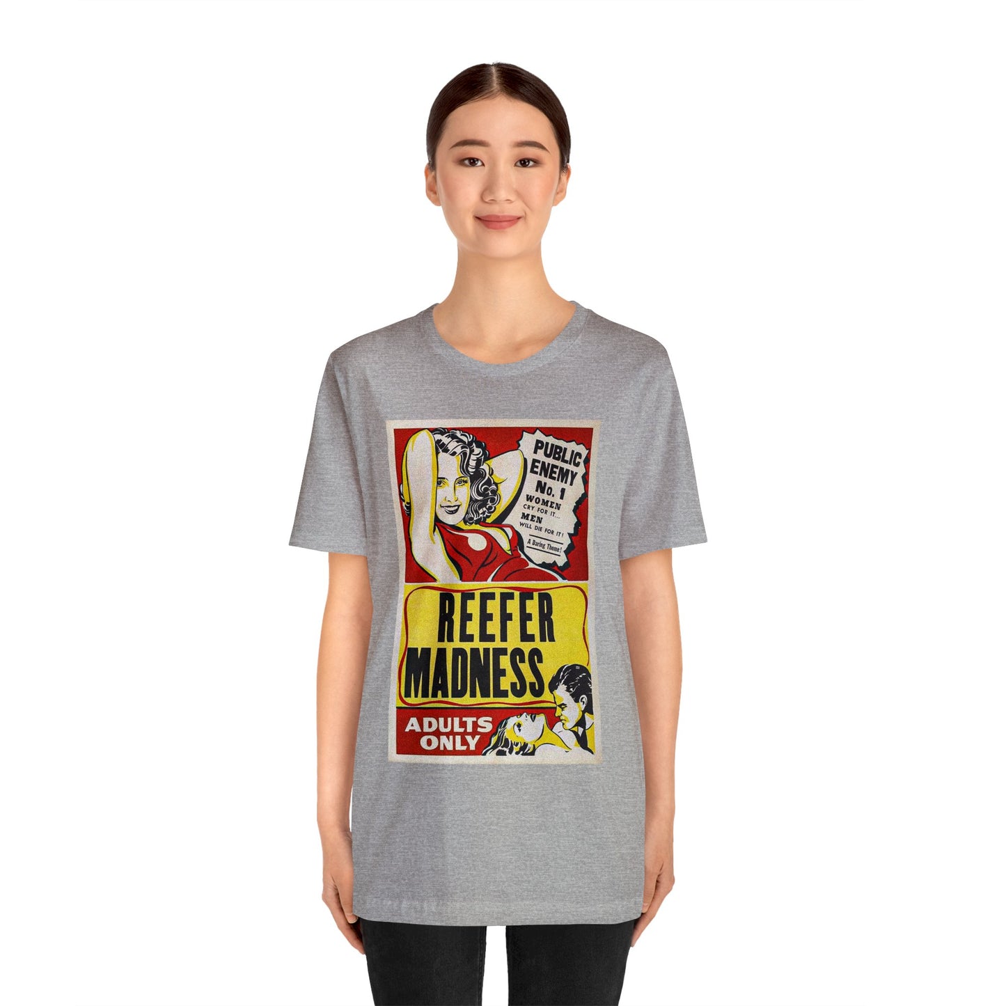 Reefer Madness Movie Poster Short Sleeve T-Shirt - Vintage Stoner Cult Classic Tee