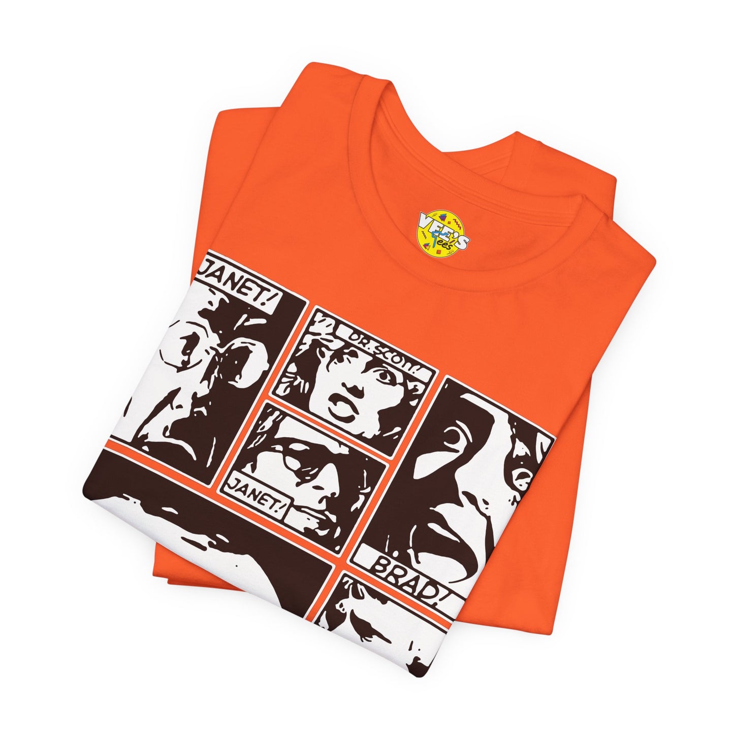 Halloween Rocky Horror Picture Show Cast Comic Book Short Sleeve T-Shirt