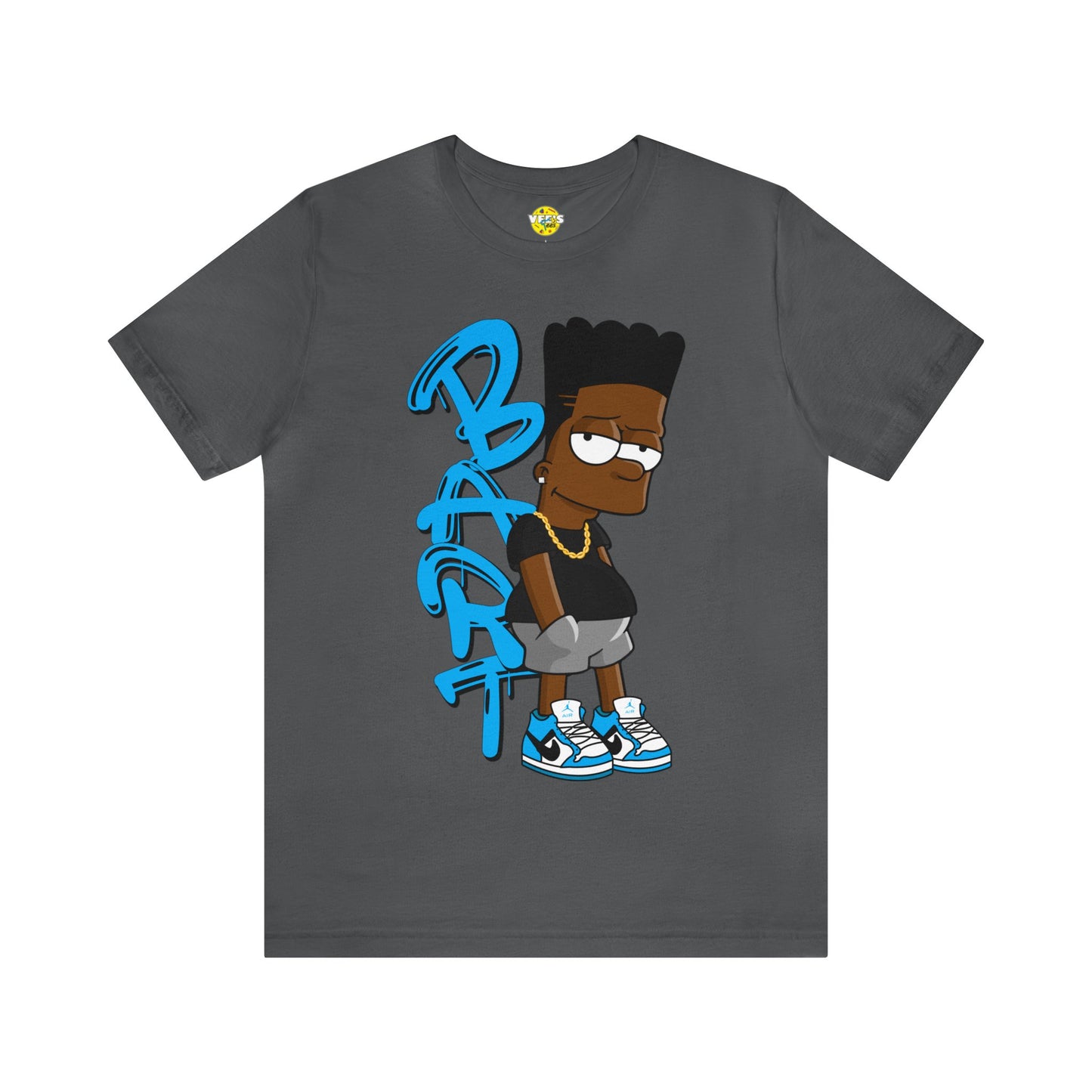 Black Bart Simpson TShirt - Blue, Urban Streetwear, Vintage Cartoon Shirt, Hip Hop Inspired Tee