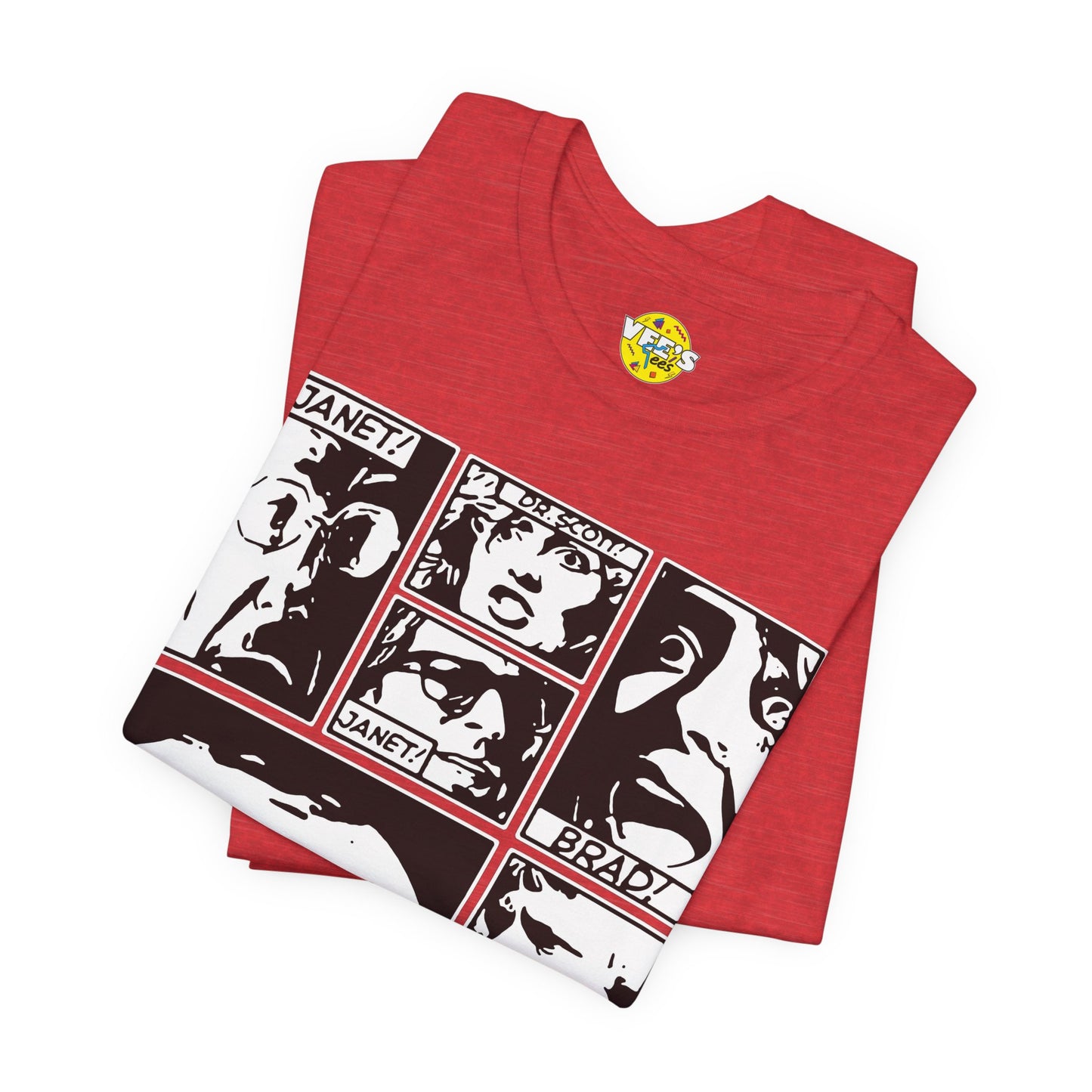 Halloween Rocky Horror Picture Show Cast Comic Book Short Sleeve T-Shirt