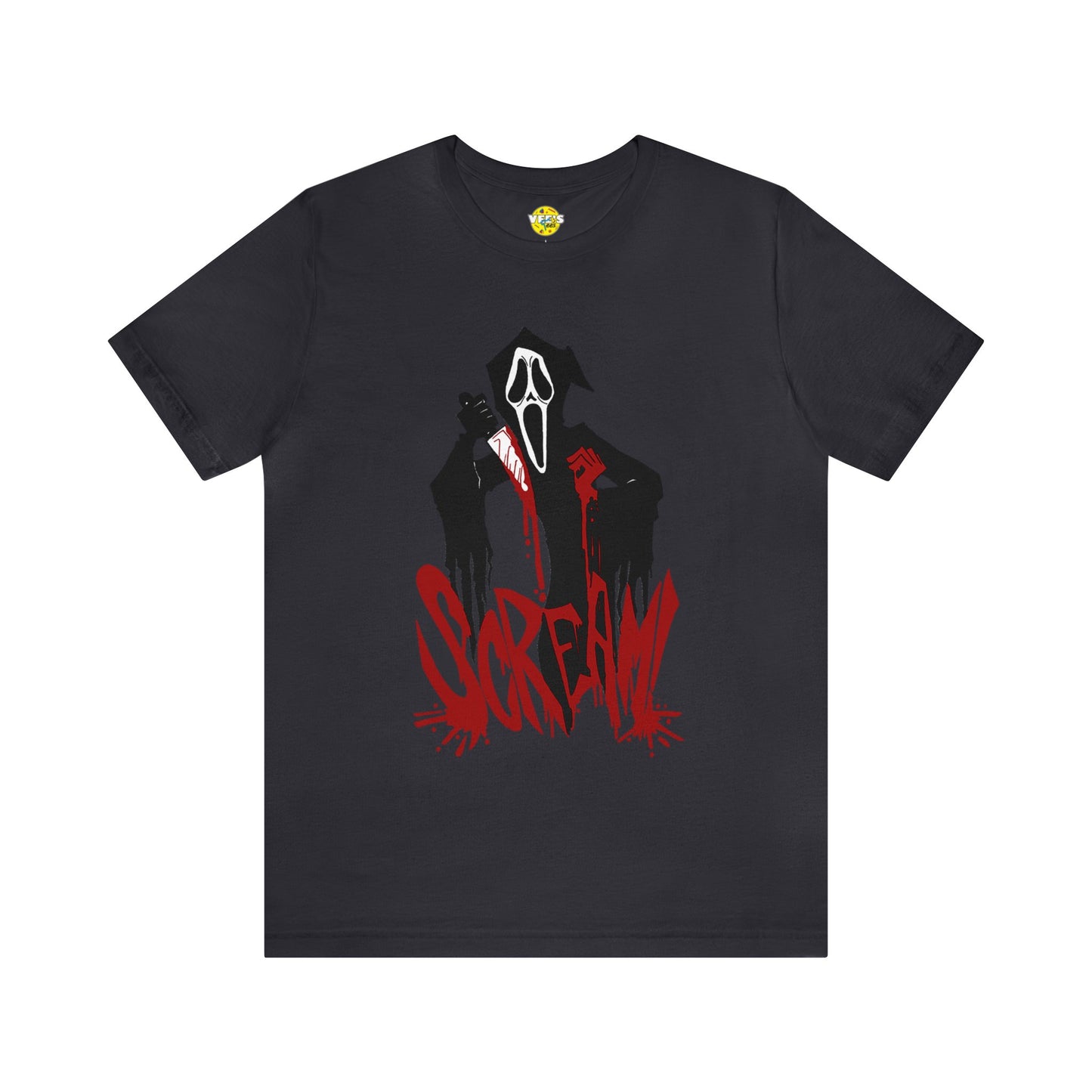 Halloween Ghostface Short Sleeve T-Shirt - Scream Movie Inspired Tee, Horror Icon Graphic Shirt