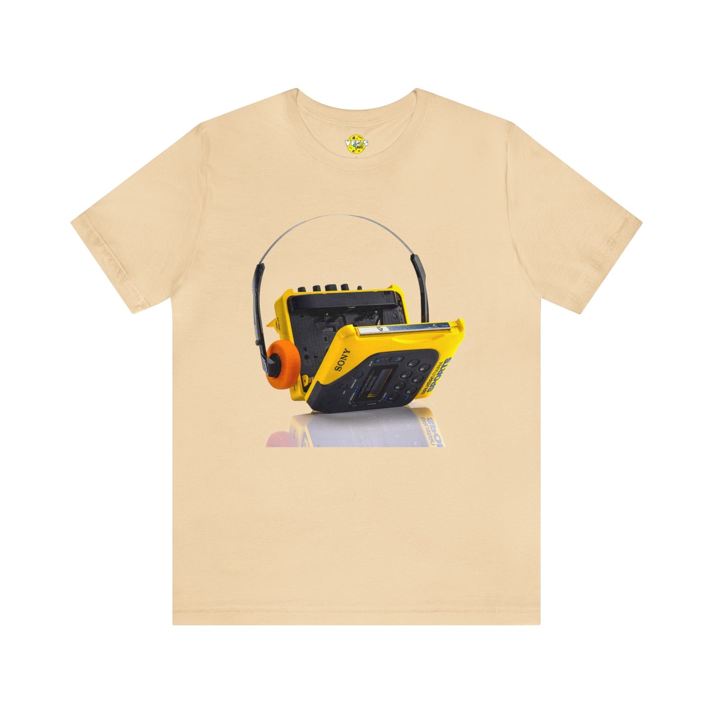 Retro Sony Walkman Cassette Player Short Sleeve T-Shirt - Vintage Music Tee