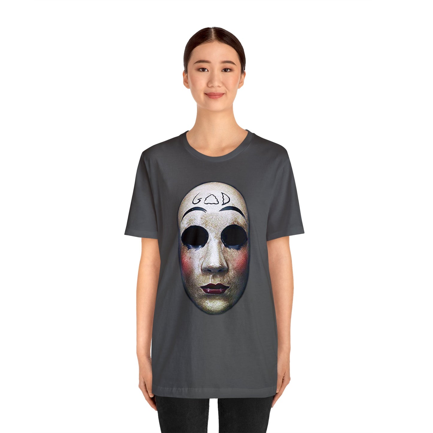 Halloween The Purge God Mask Short Sleeve T-Shirt - Iconic Horror Movie Tee, The Purge Mask Graphic Shirt