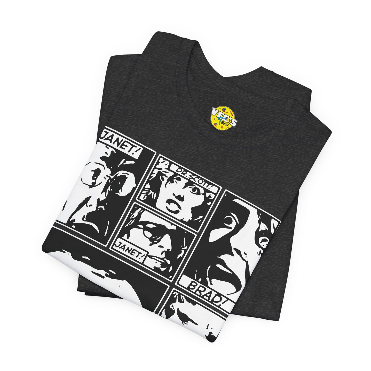 Halloween Rocky Horror Picture Show Cast Comic Book Short Sleeve T-Shirt
