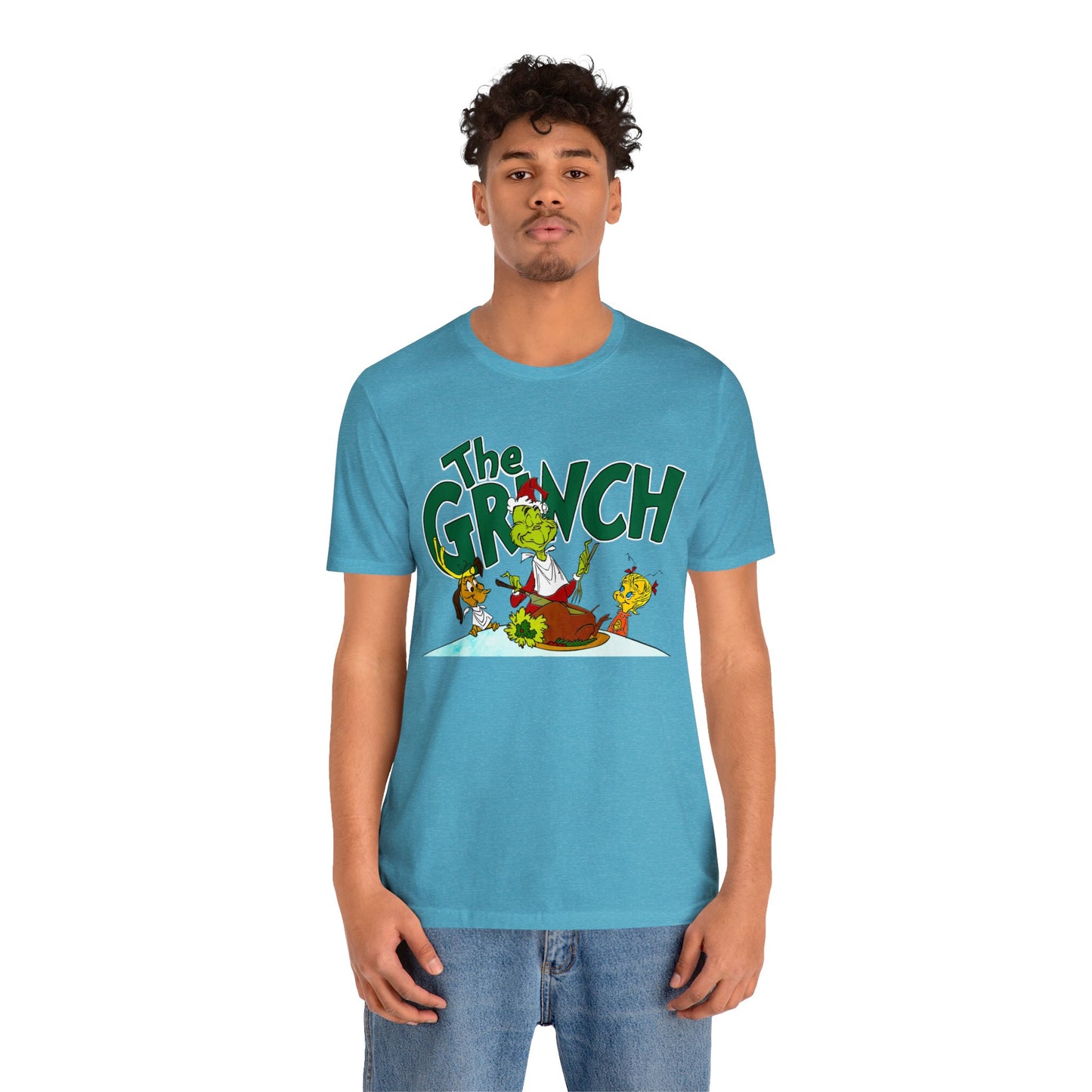 The Grinch cartoon tshirt - The Grinch Christmas table tshirt - Holiday Grinch Christmas table tshirt - Christmas Grinch dinner tshirt